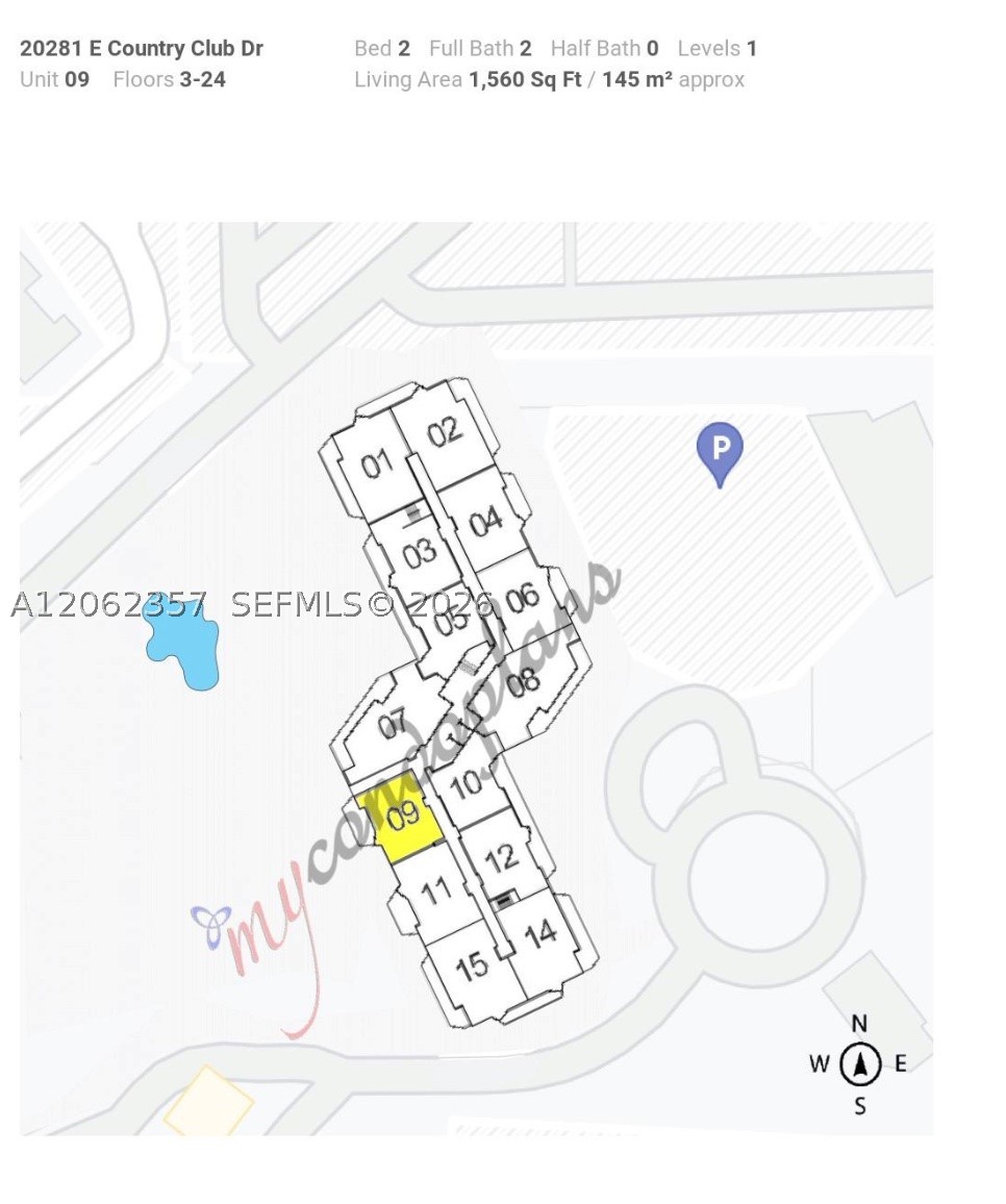 20281 E Country Club Dr #909, Aventura FL 33180