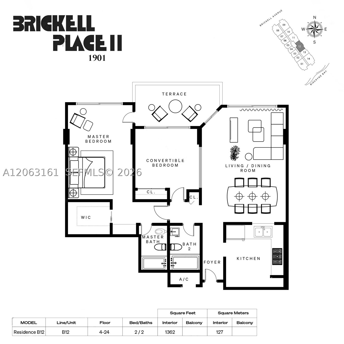 1901 Brickell Ave #B512, Miami FL 33129