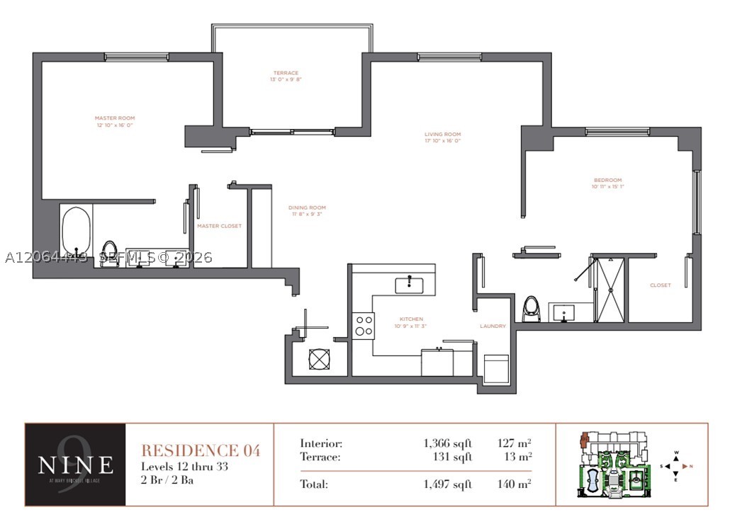 999 SW 1st Ave #1604, Miami FL 33130