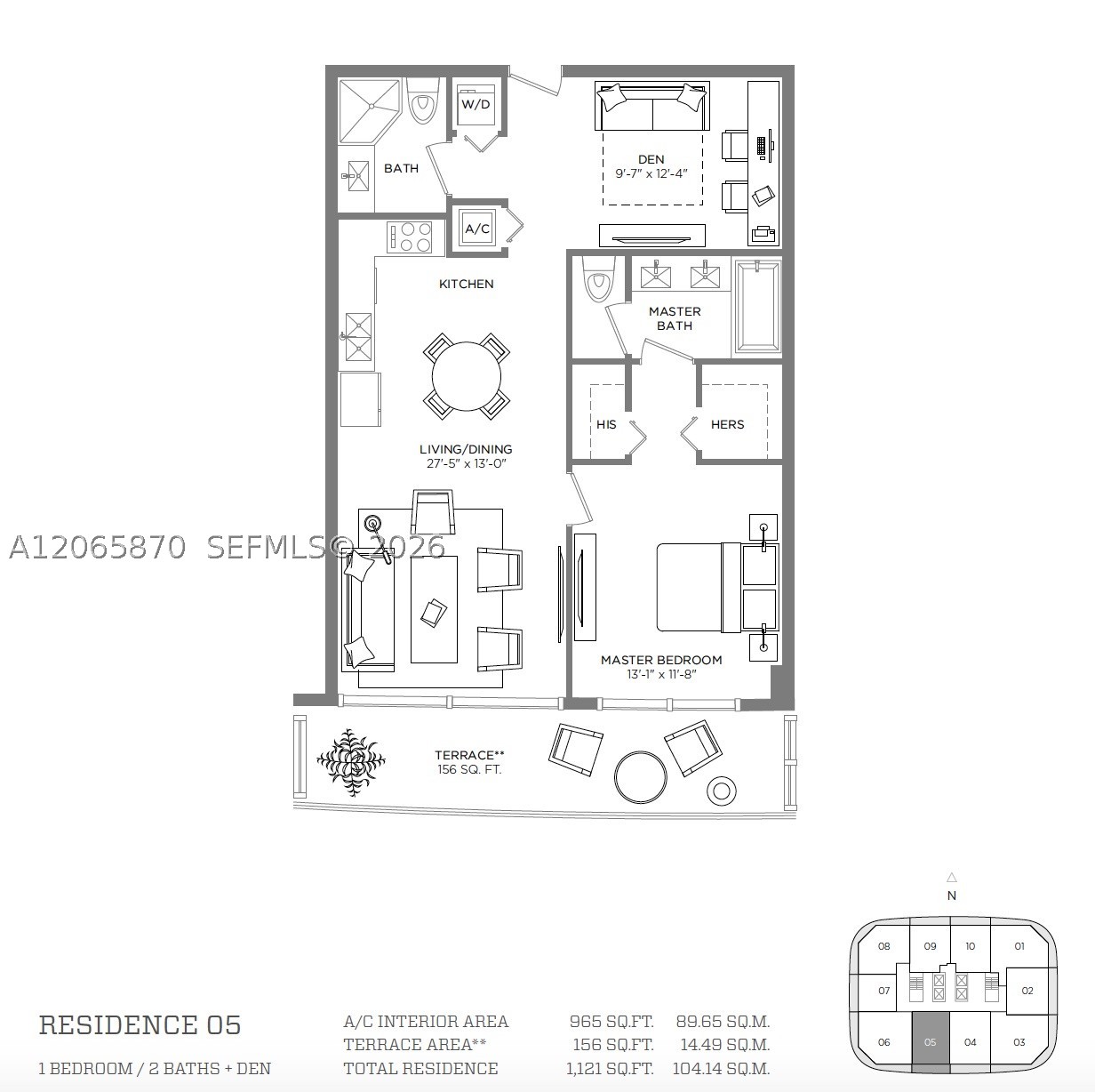 55 SW 9 St #2805, Miami FL 33129