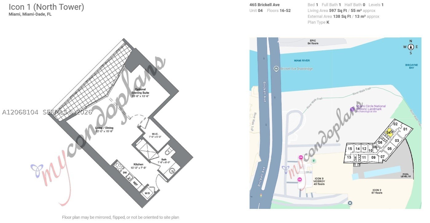 465 Brickell Ave #2504, Miami FL 33131