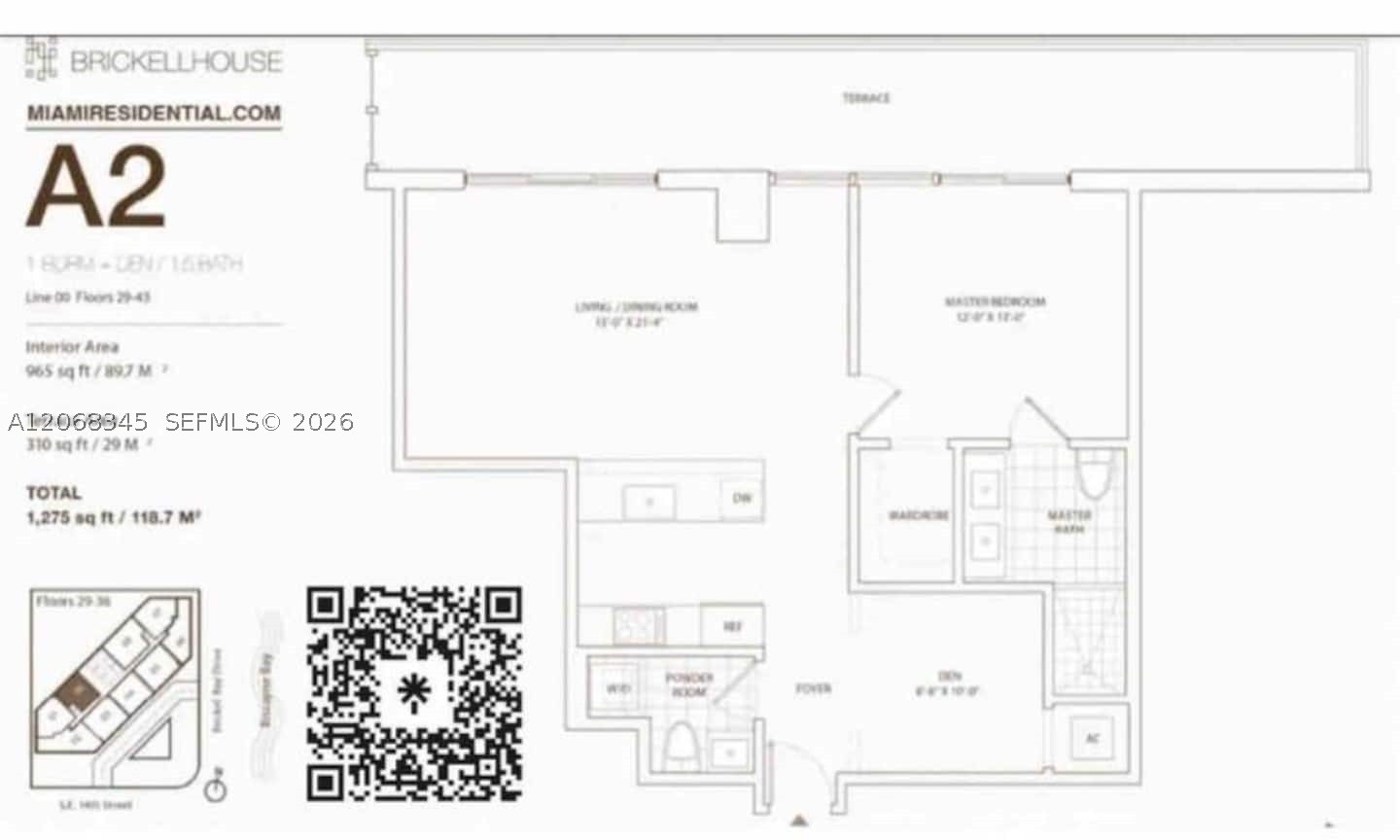 1300 Brickell Bay Dr #3400, Miami FL 33131