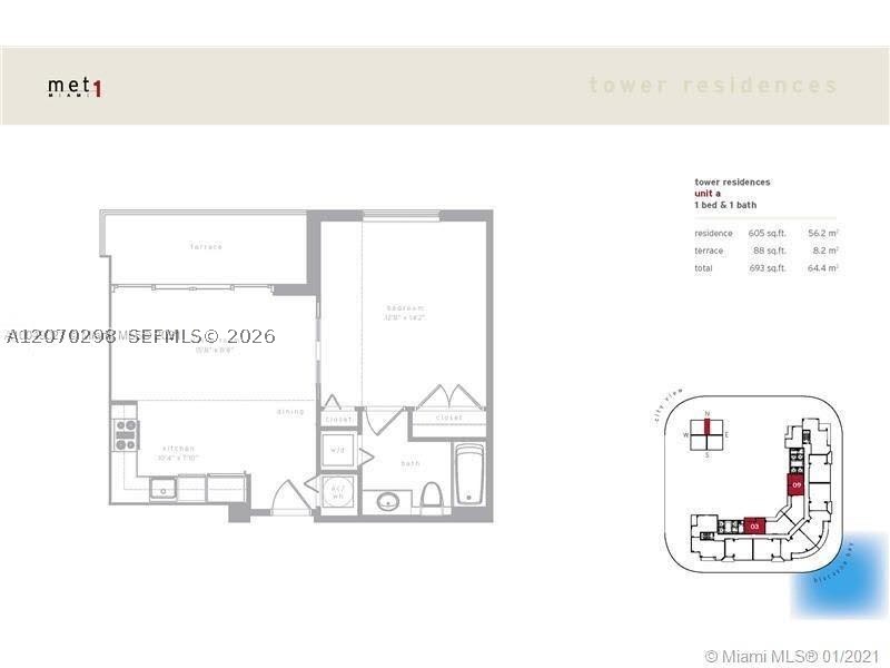 300 S BISCAYNE BL #2503, Miami FL 33131