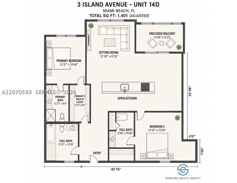 3 Island Ave #14D, Miami Beach FL 33139
