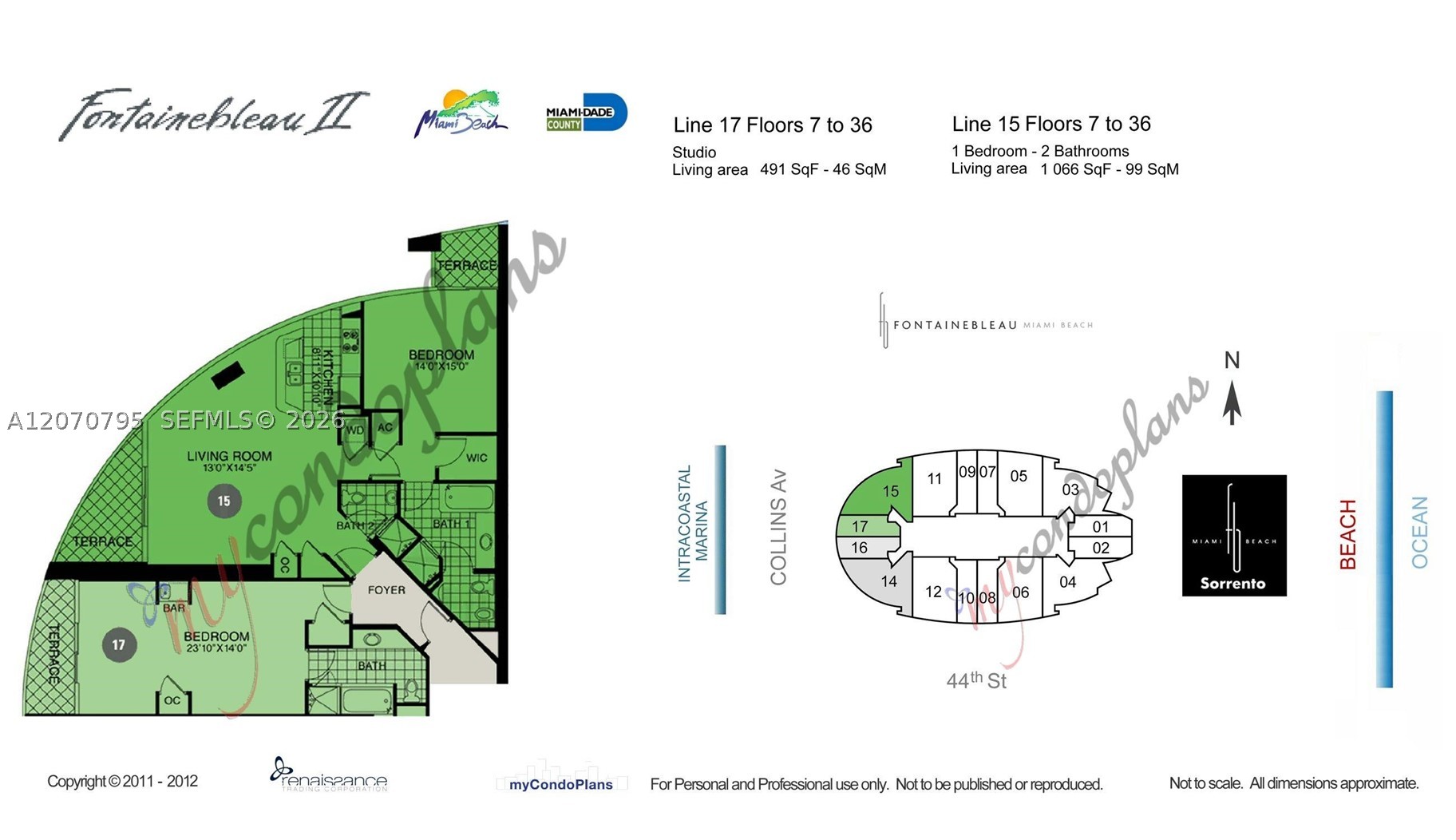 4401 Collins Ave #1915/1917, Miami Beach FL 33140