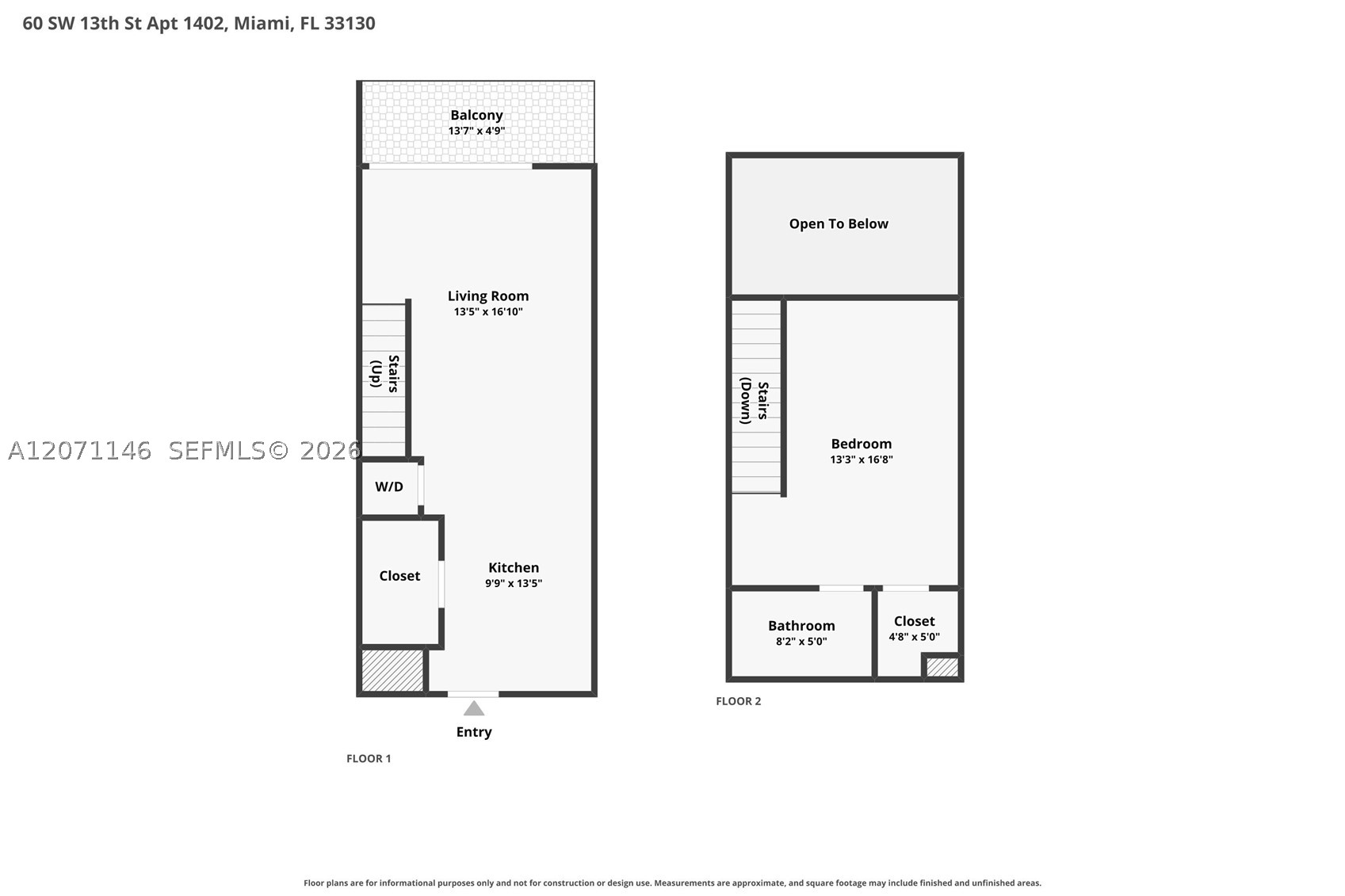 60 SW 13th St #1402, Miami FL 33130