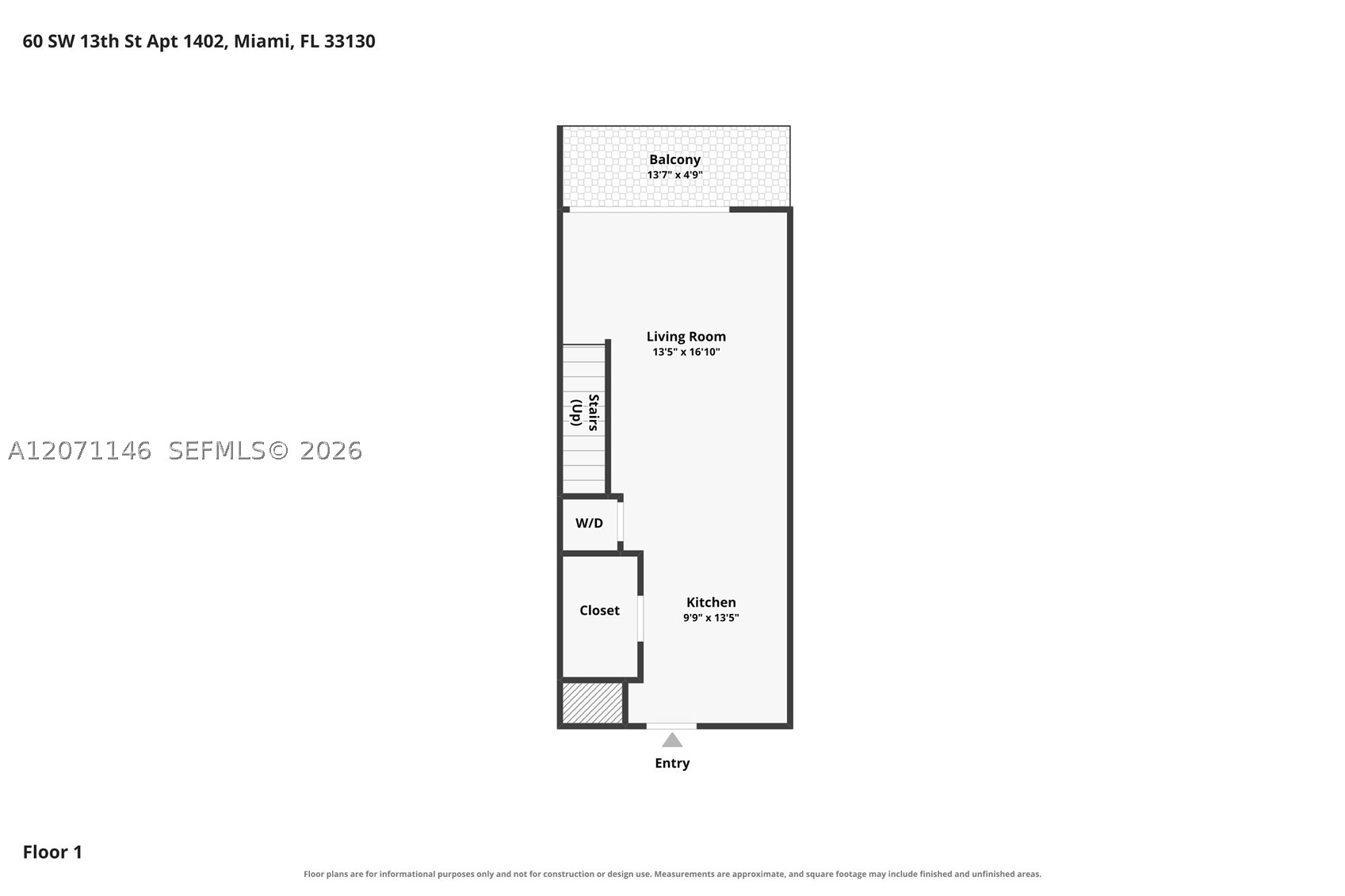 60 SW 13th St #1402, Miami FL 33130
