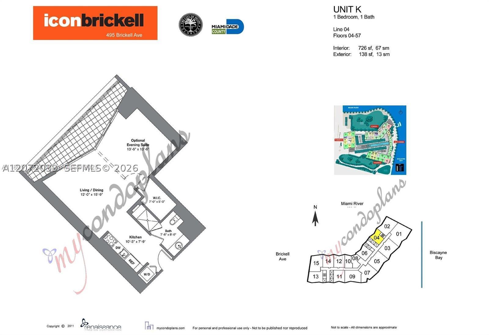 465 Brickell Ave #4104, Miami FL 33131
