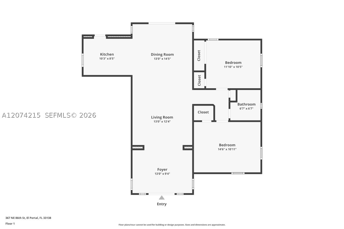 367 NE 86th St, El Portal FL 33138