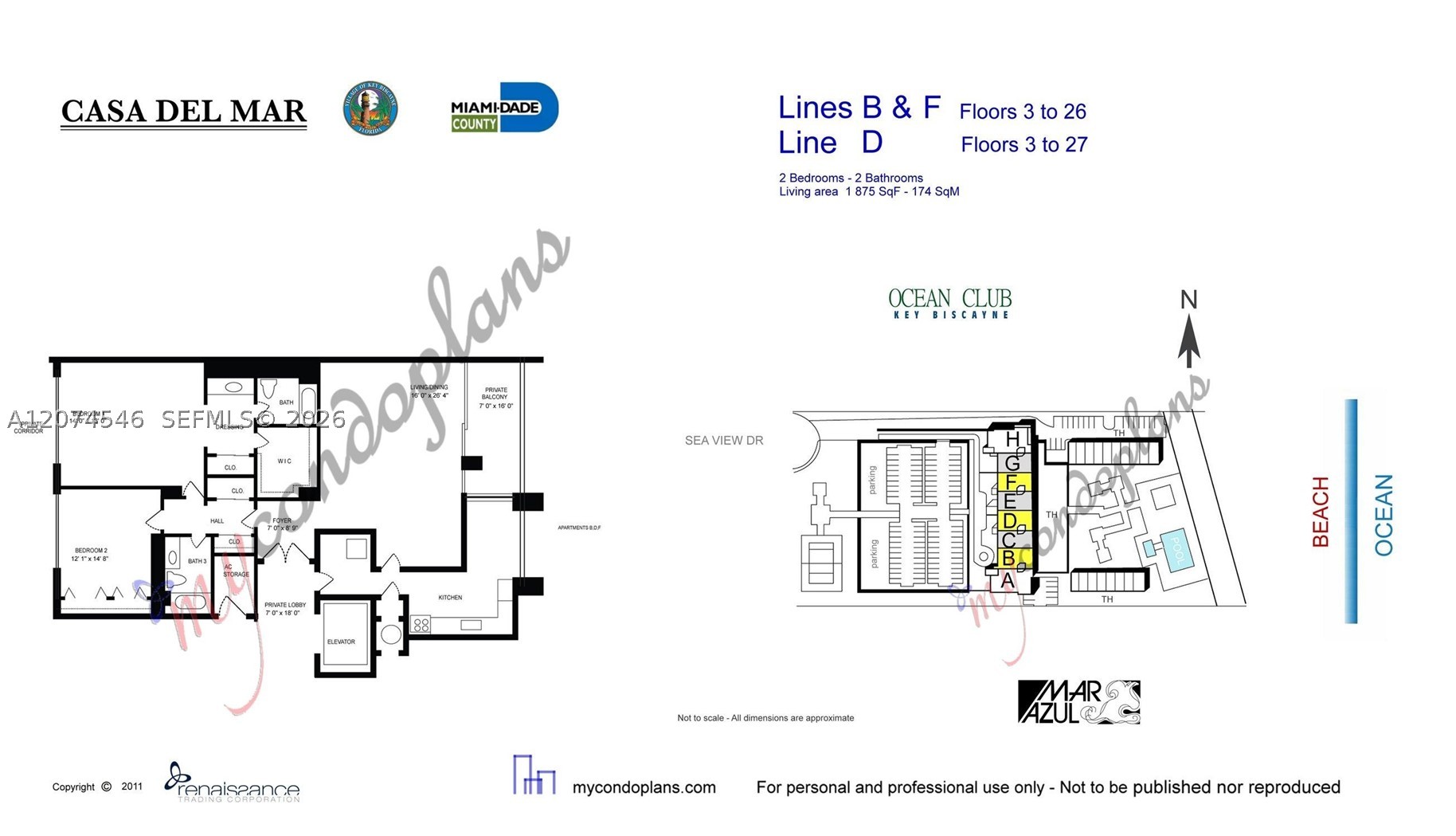 881 Ocean Dr #16F, Key Biscayne FL 33149