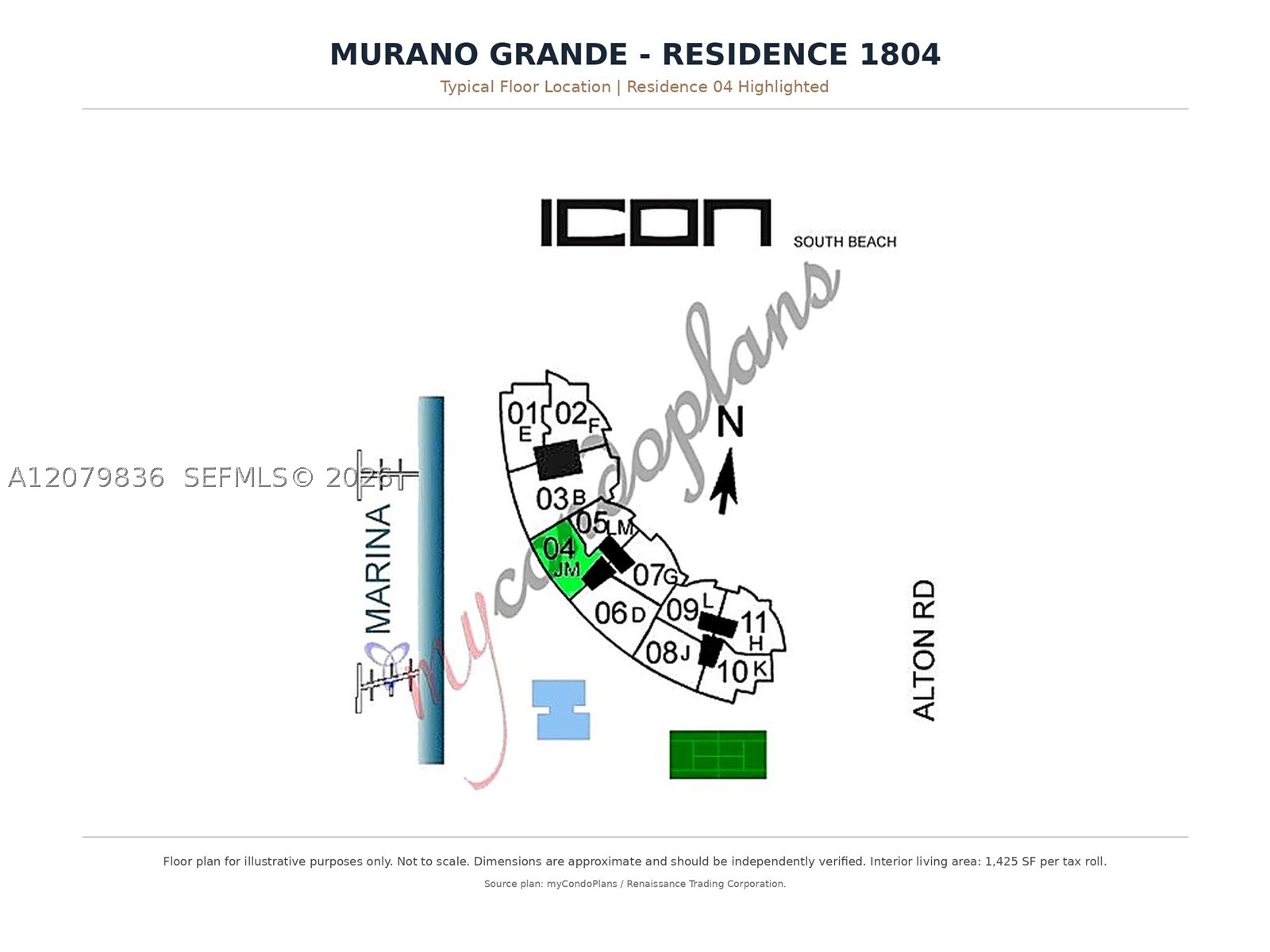 400 Alton Rd #1804, Miami Beach FL 33139