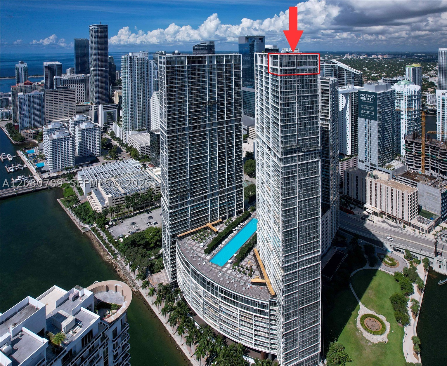 465 Brickell Ave #PH5701, Miami FL 33131