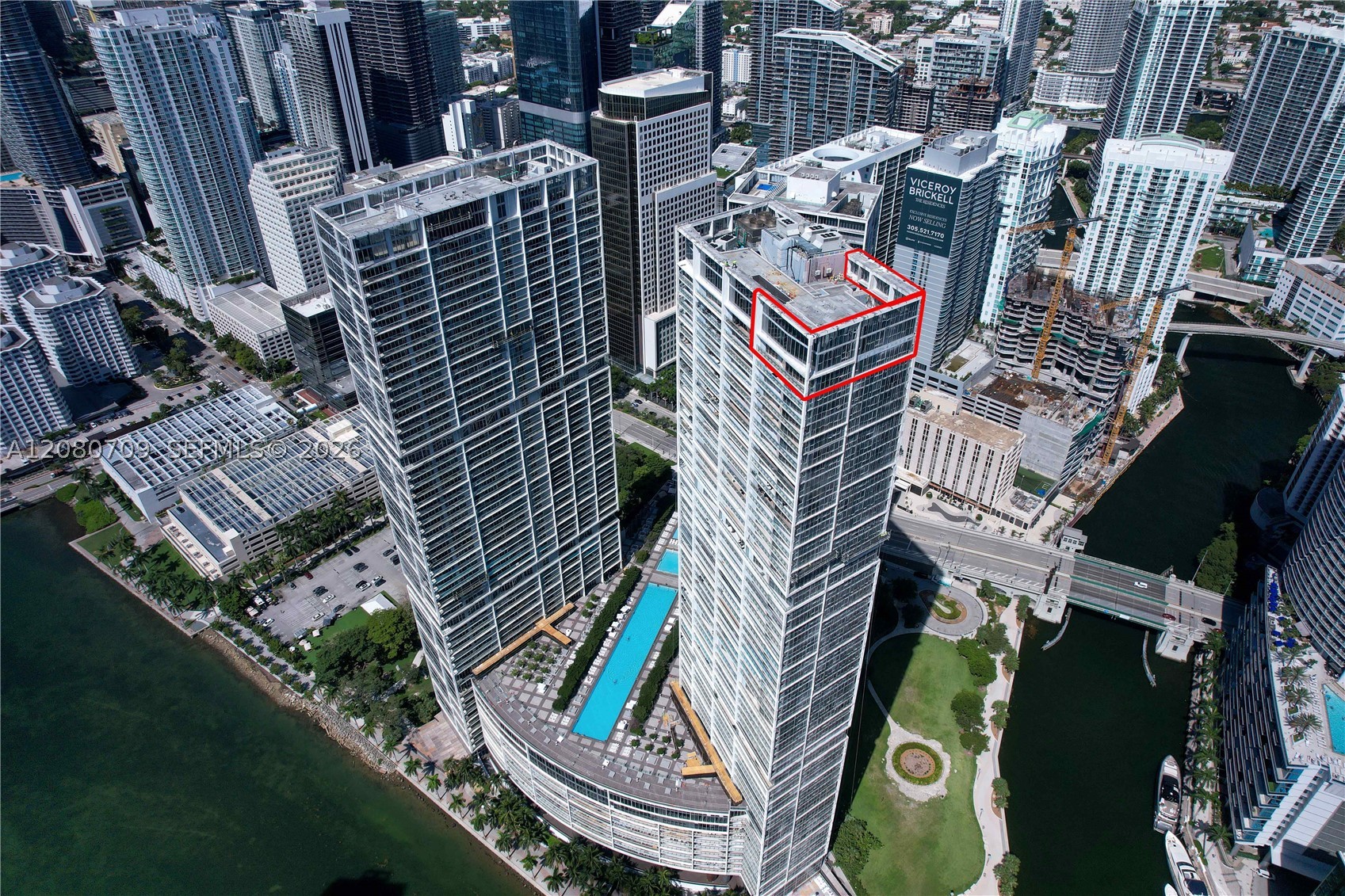 465 Brickell Ave #PH5701, Miami FL 33131