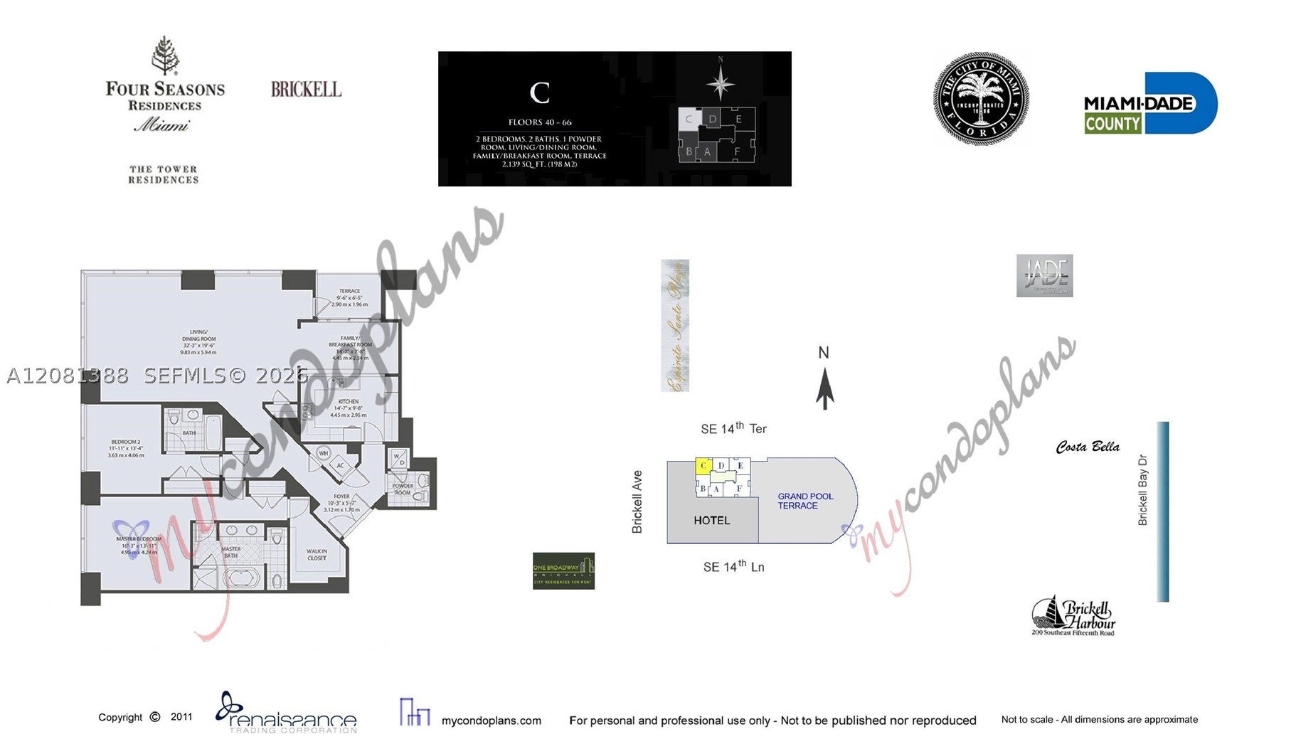 1425 Brickell Ave #45C, Miami FL 33131