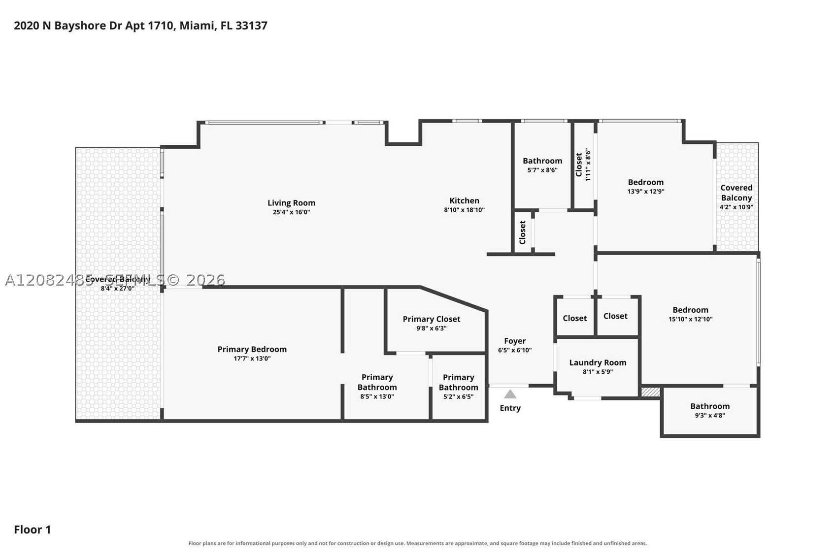 2020 N Bayshore Dr #1710, Miami FL 33137