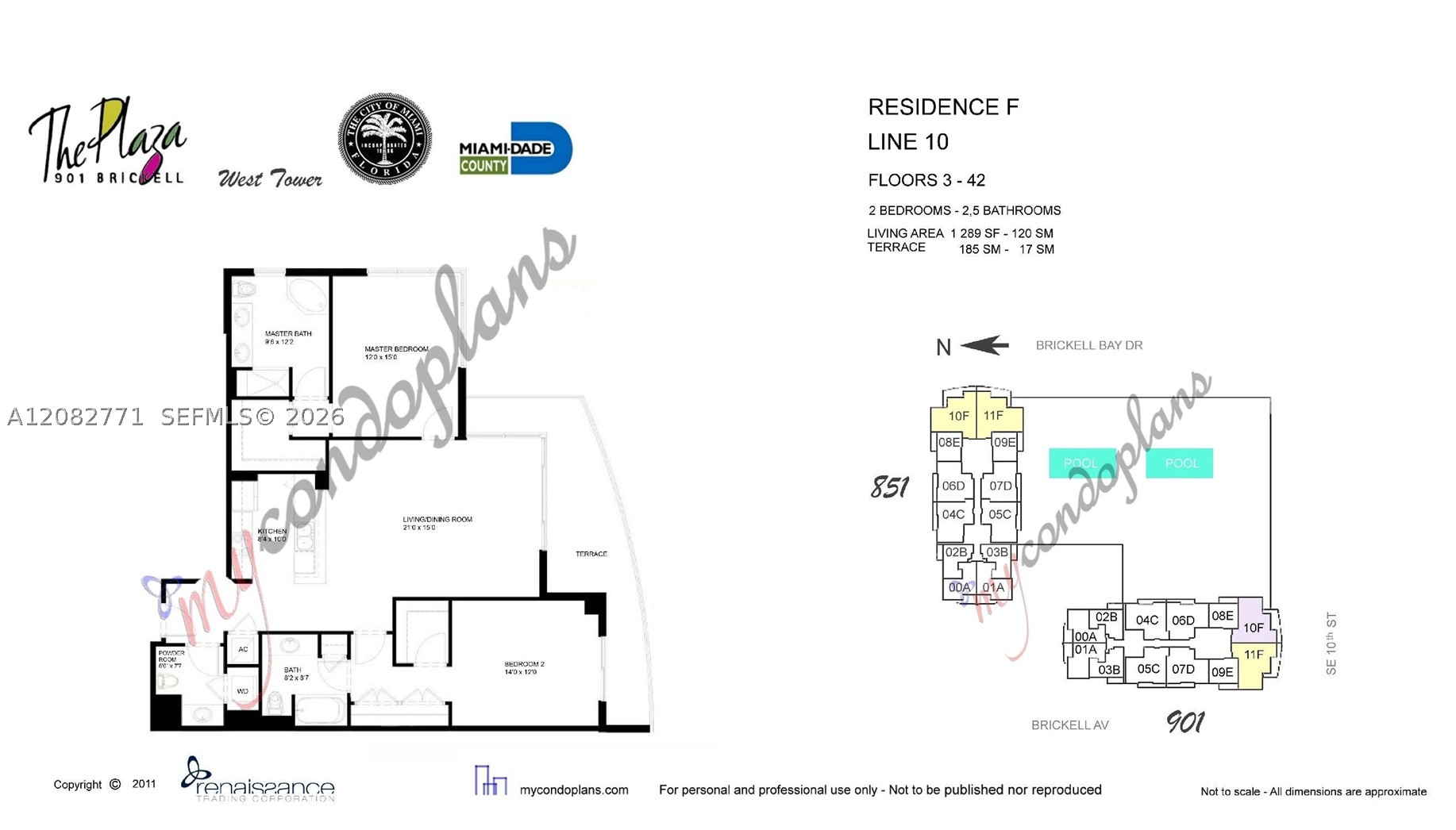 951 Brickell Ave #2510, Miami FL 33131