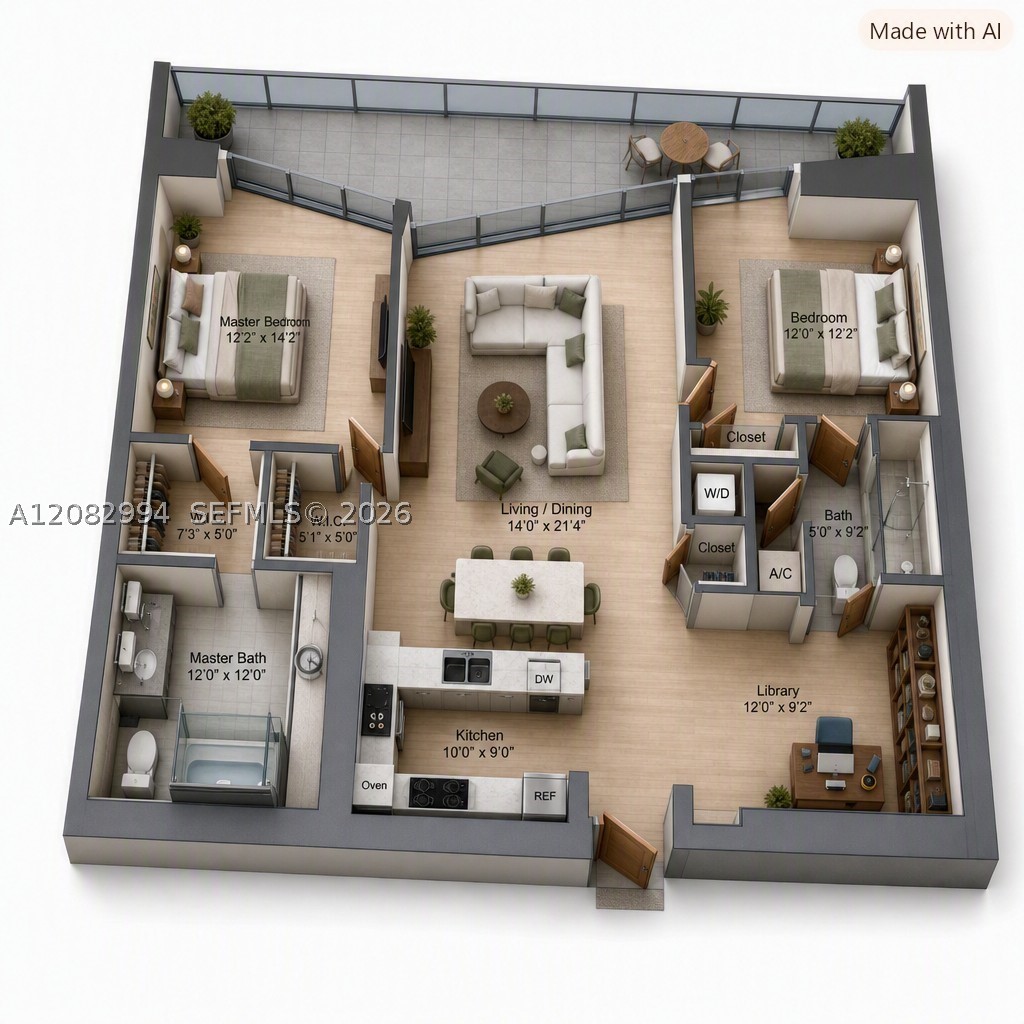495 Brickell Ave #BAY605, Miami FL 33131