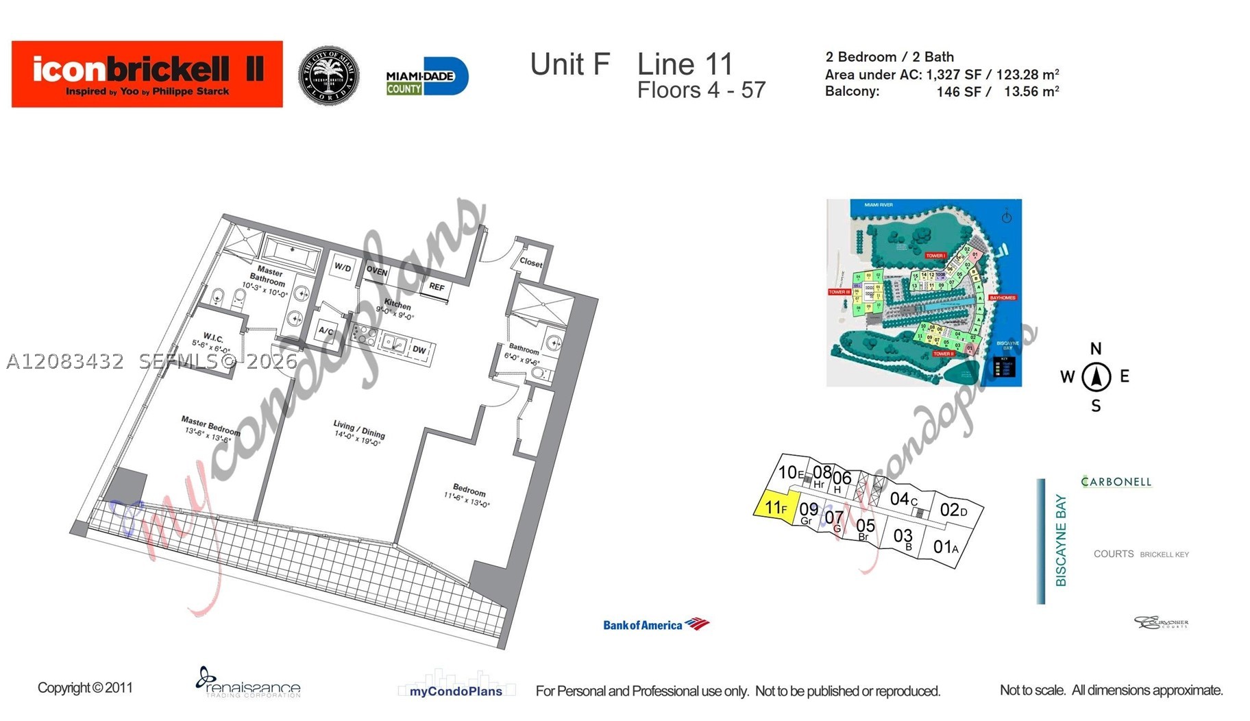 495 Brickell Ave #2611, Miami FL 33131