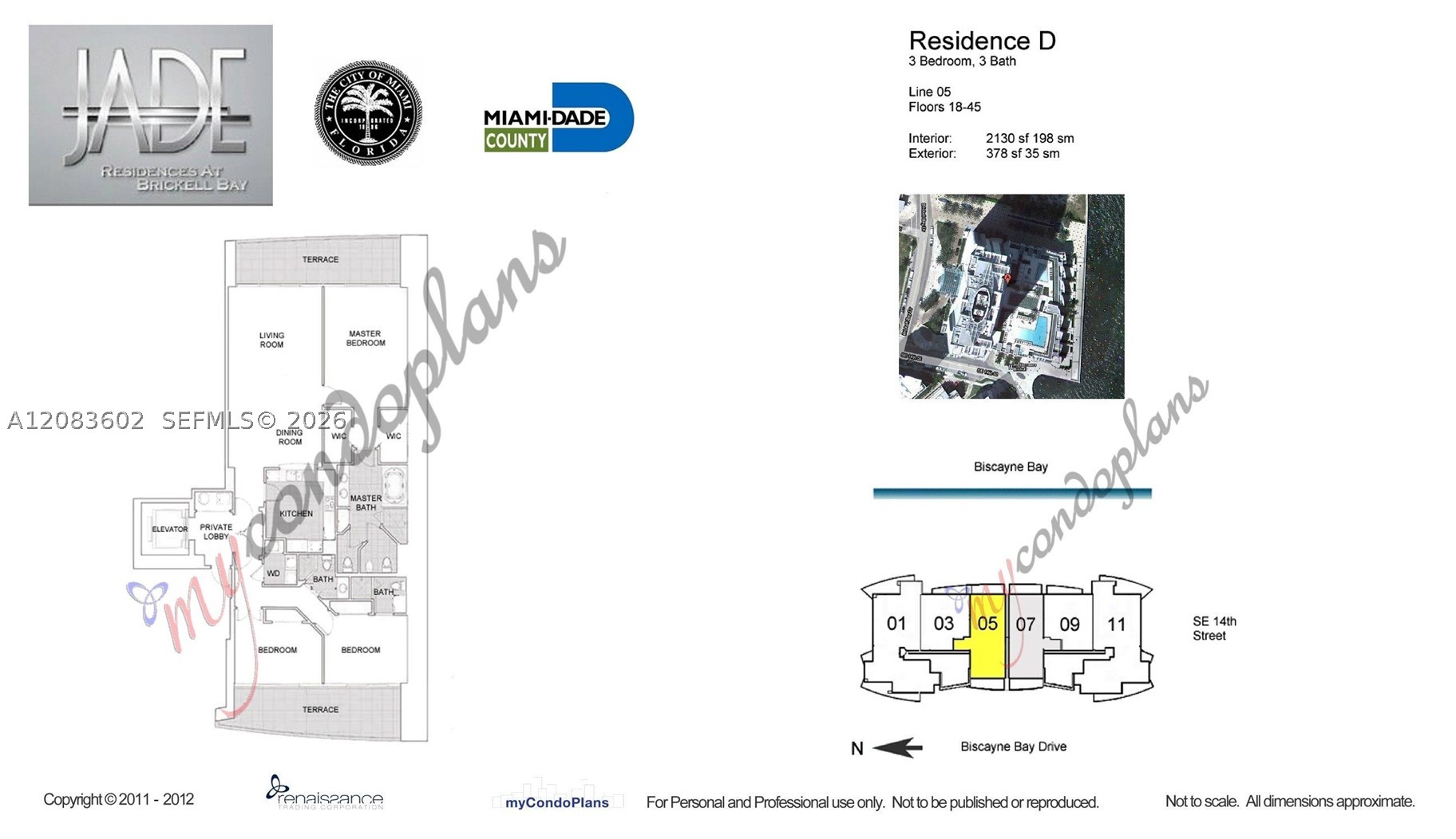 1331 Brickell Bay Dr #3505, Miami FL 33131