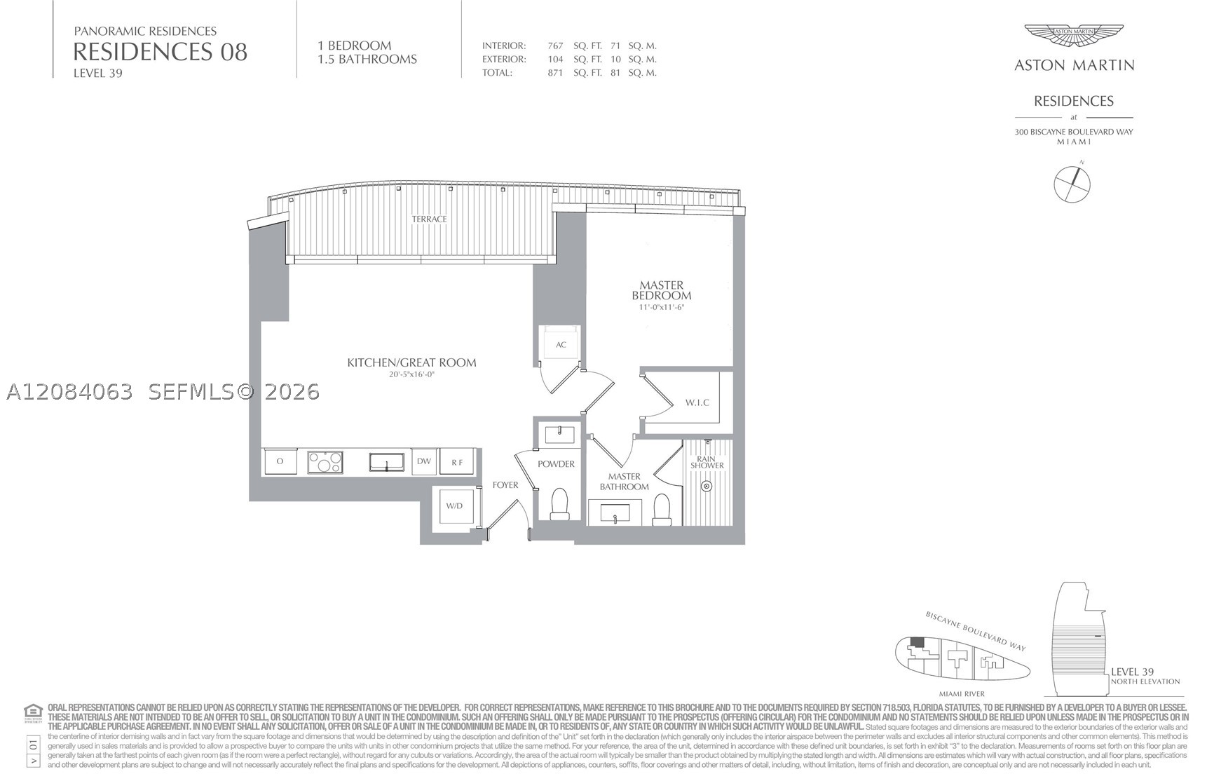 300 Biscayne Blvd Way #3908, Miami FL 33131