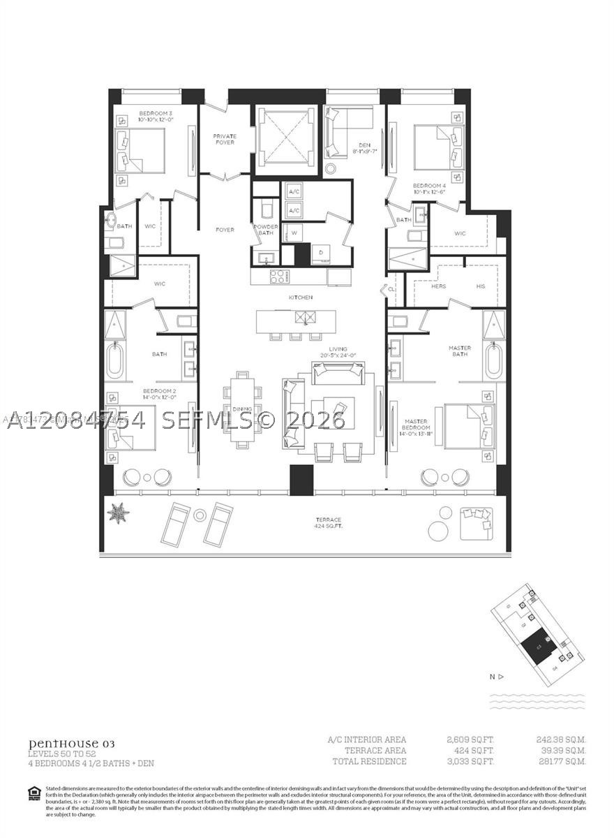 650 NE 32nd St #PH5003, Miami FL 33137