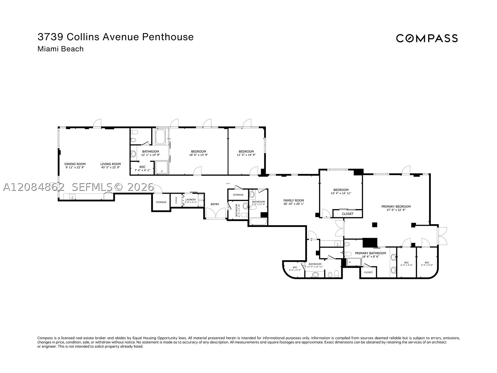 3739 Collins Ave #PH601/603, Miami Beach FL 33140