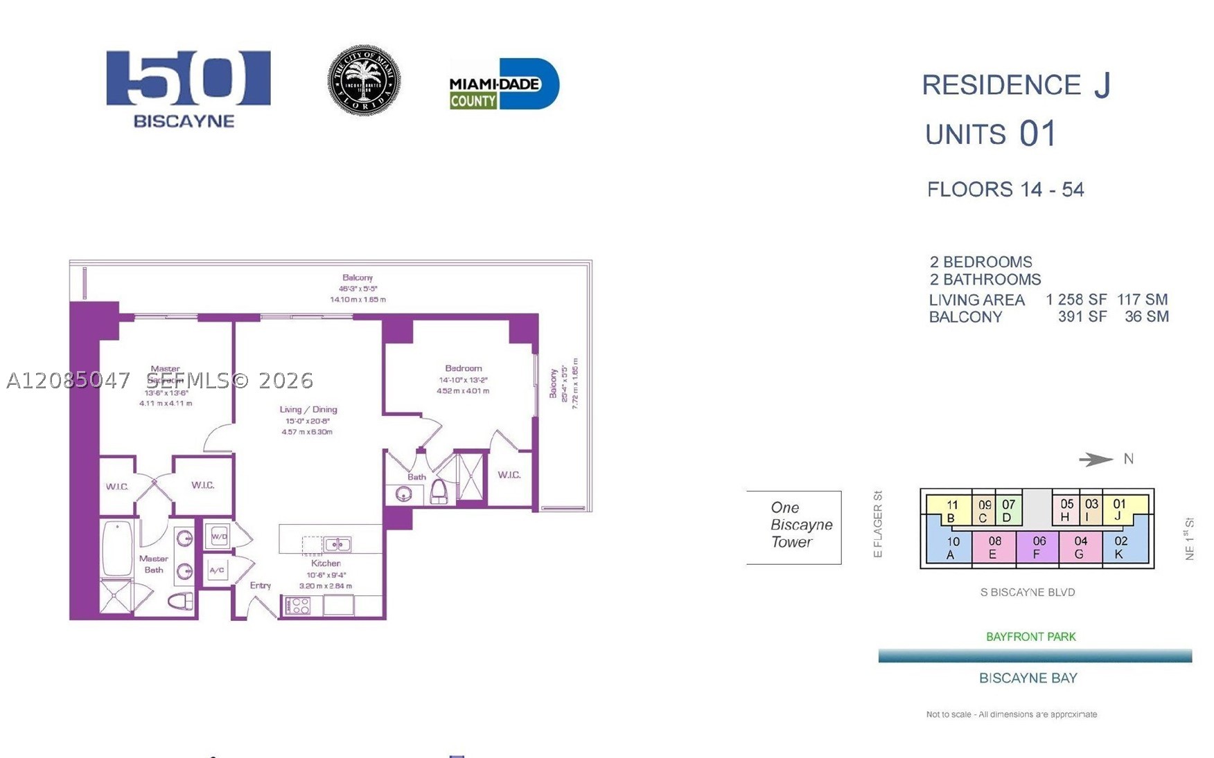 50 Biscayne Blvd #2801, Miami FL 33132