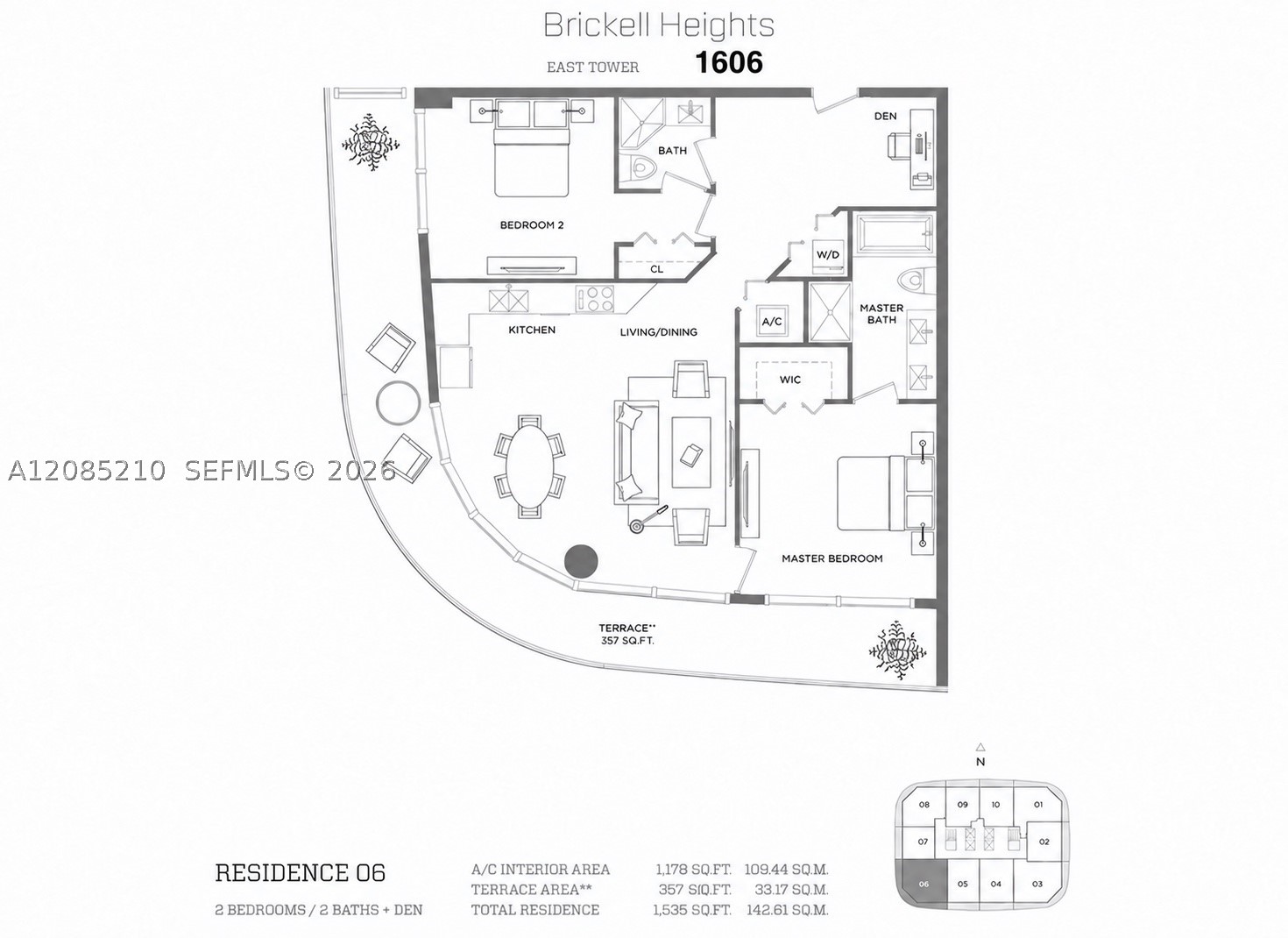 45 SW 9th St #1606, Miami FL 33130