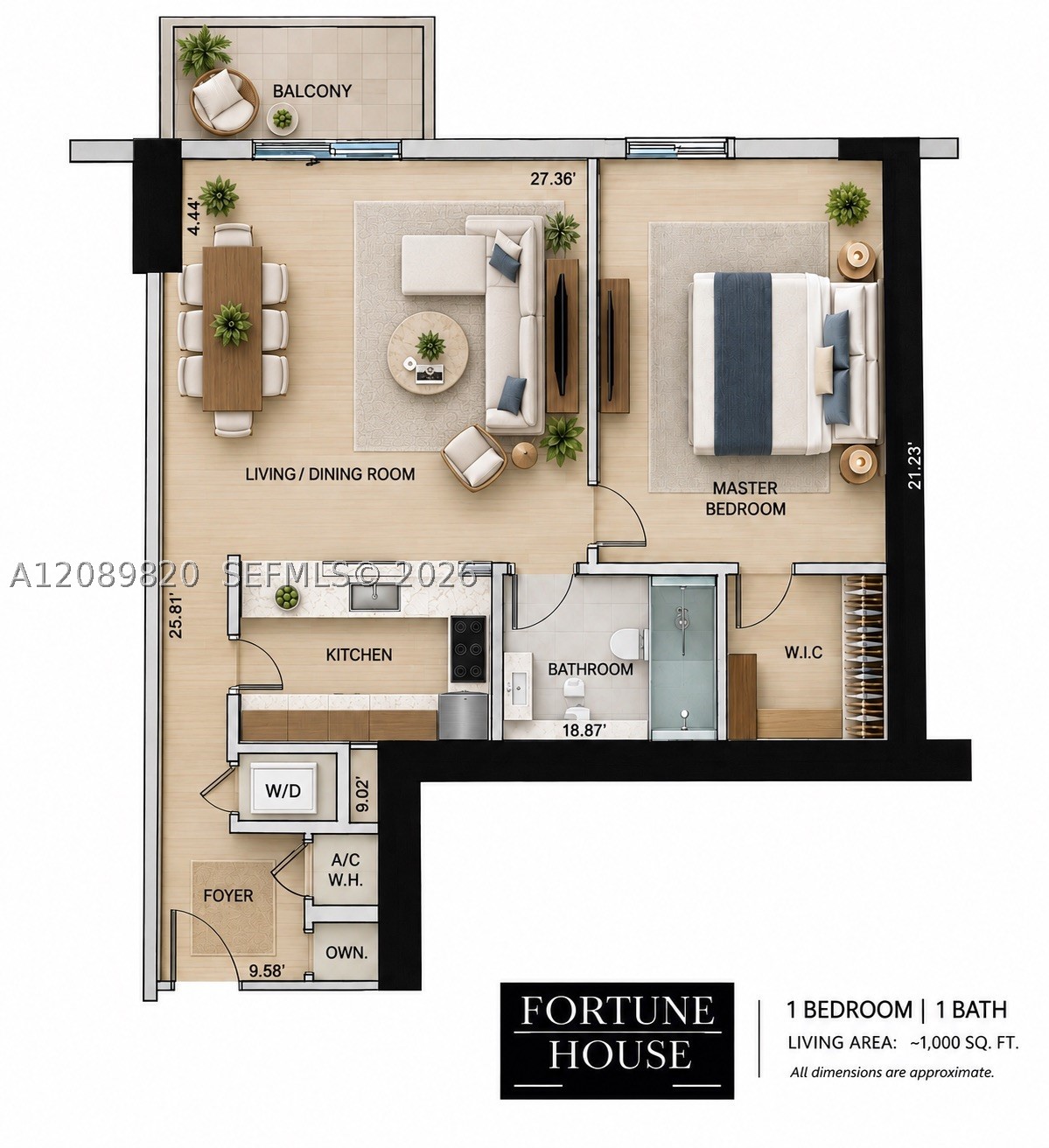 185 SE 14th Ter #1713, Miami FL 33131