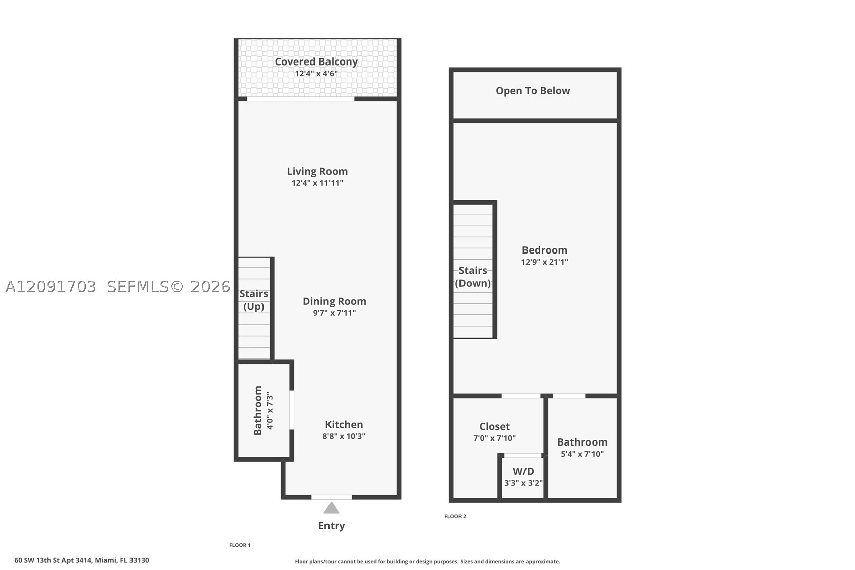 60 SW 13th St #3414, Miami FL 33130