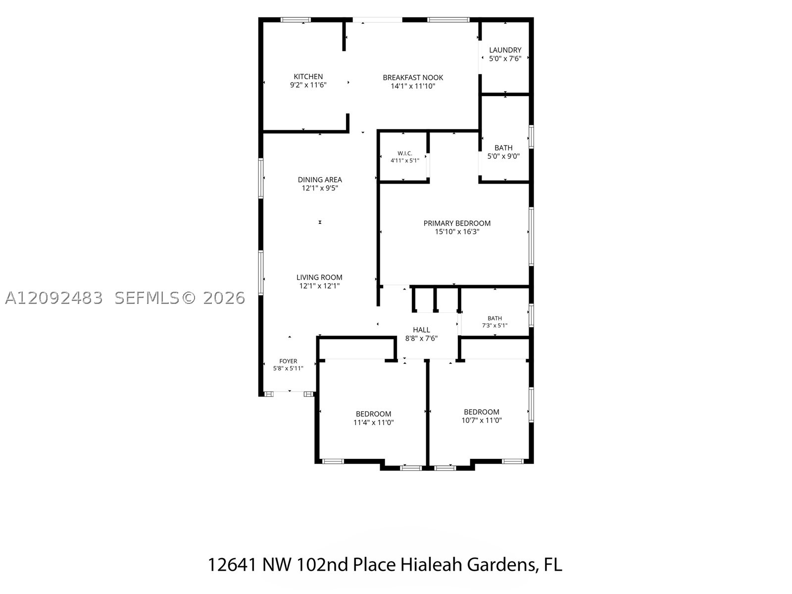 12641 NW 102nd Pl, Hialeah Gardens FL 33018