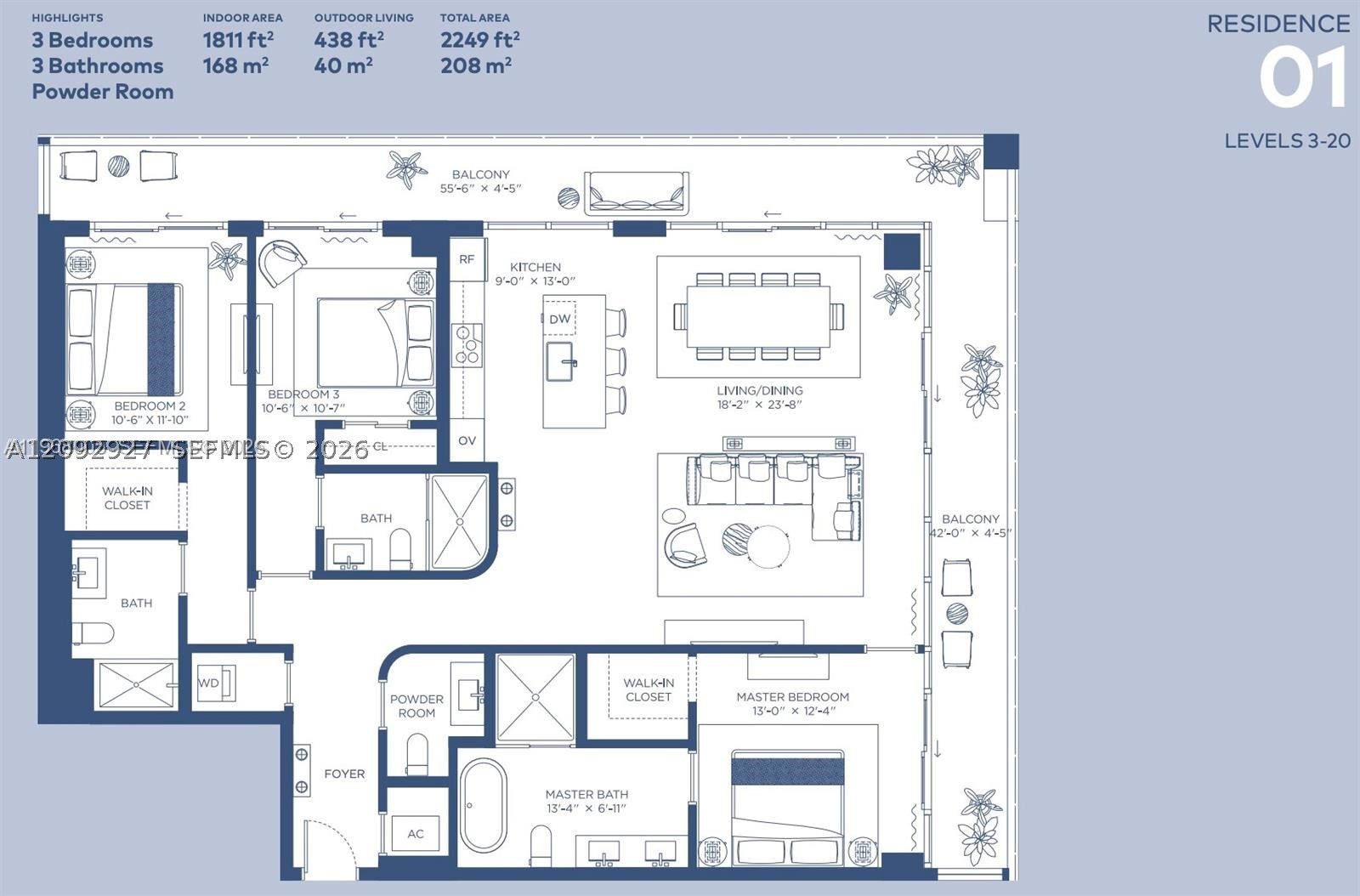 2678 Tigertail Ave #1501, Miami FL 33133