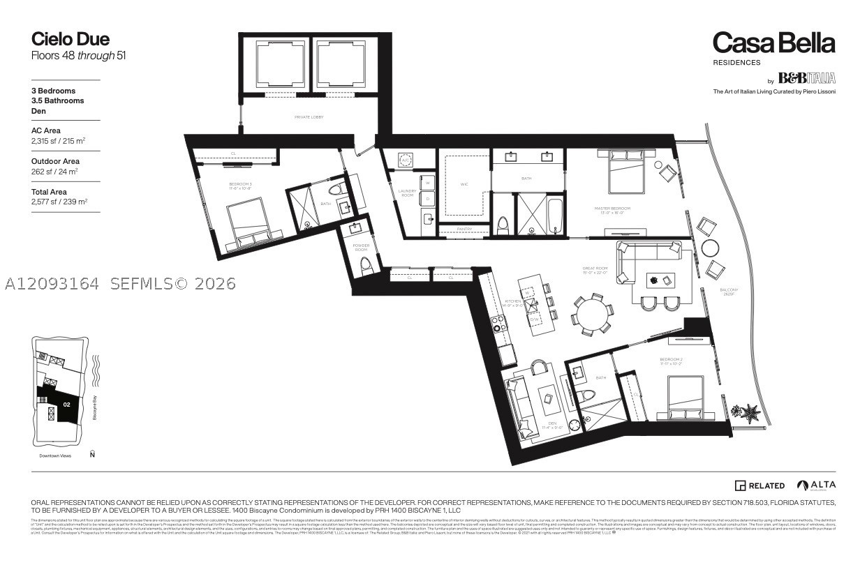 1400 Biscayne Boulevard #PH-5302, Miami FL 33132
