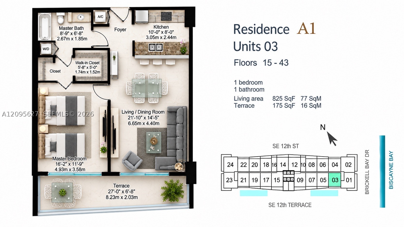1200 Brickell Bay Dr #PH4103, Miami FL 33131