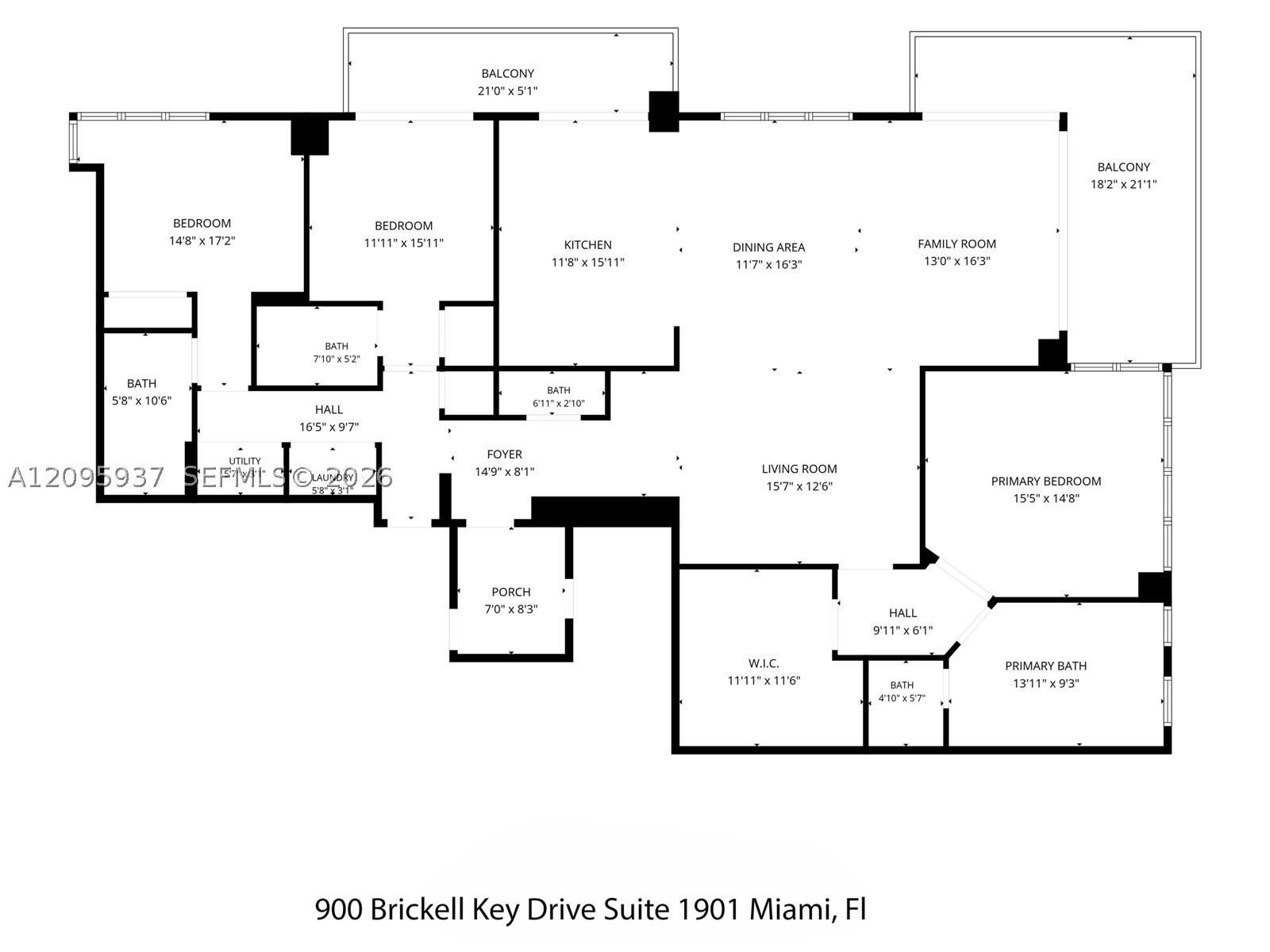 900 Brickell Key Blvd #1901, Miami FL 33131