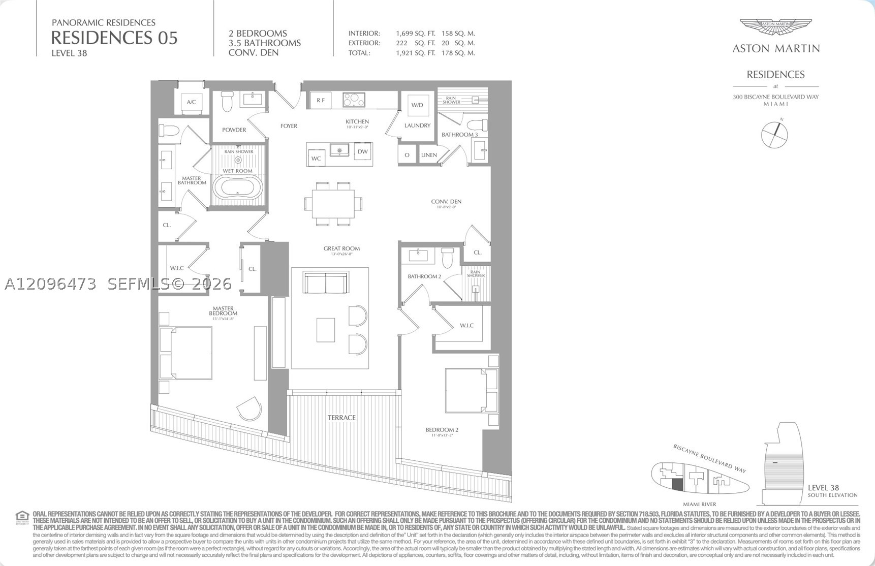 300 Biscayne Boulevard Way #3805W, Miami FL 33131