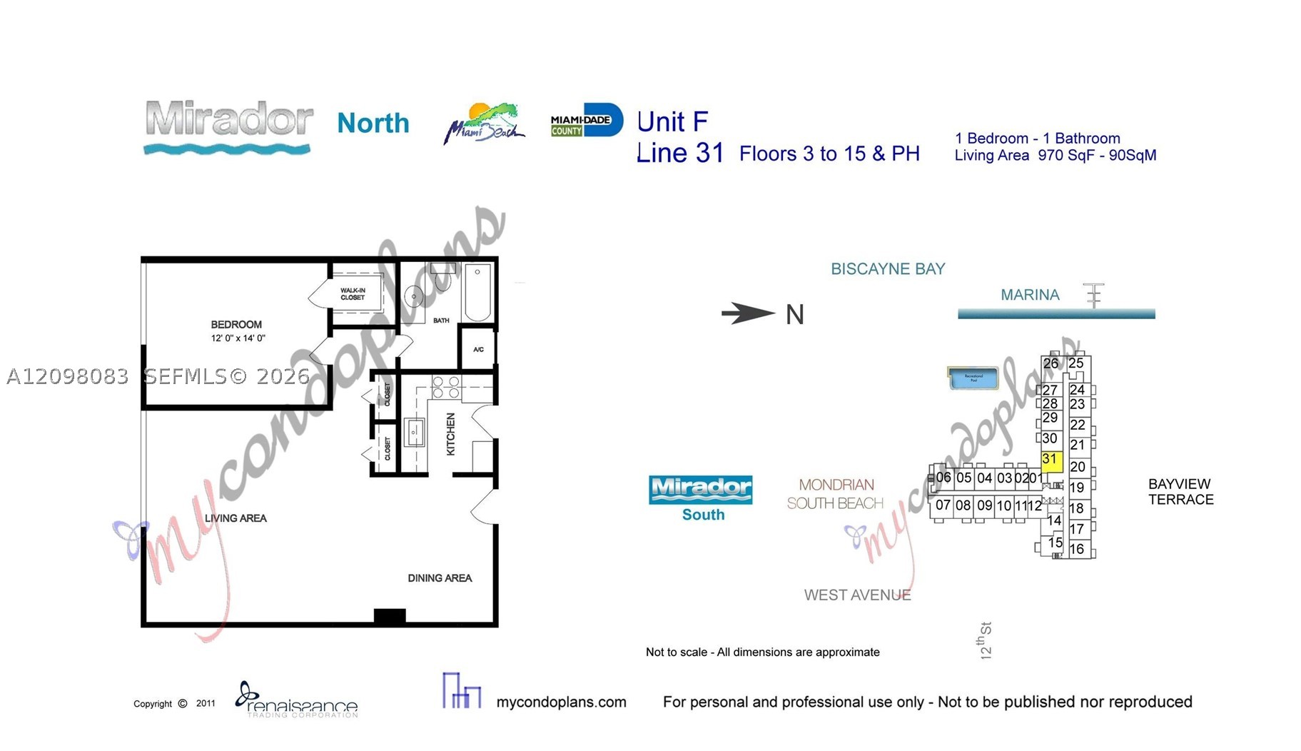 1200 WEST AV #1031, Miami Beach FL 33139