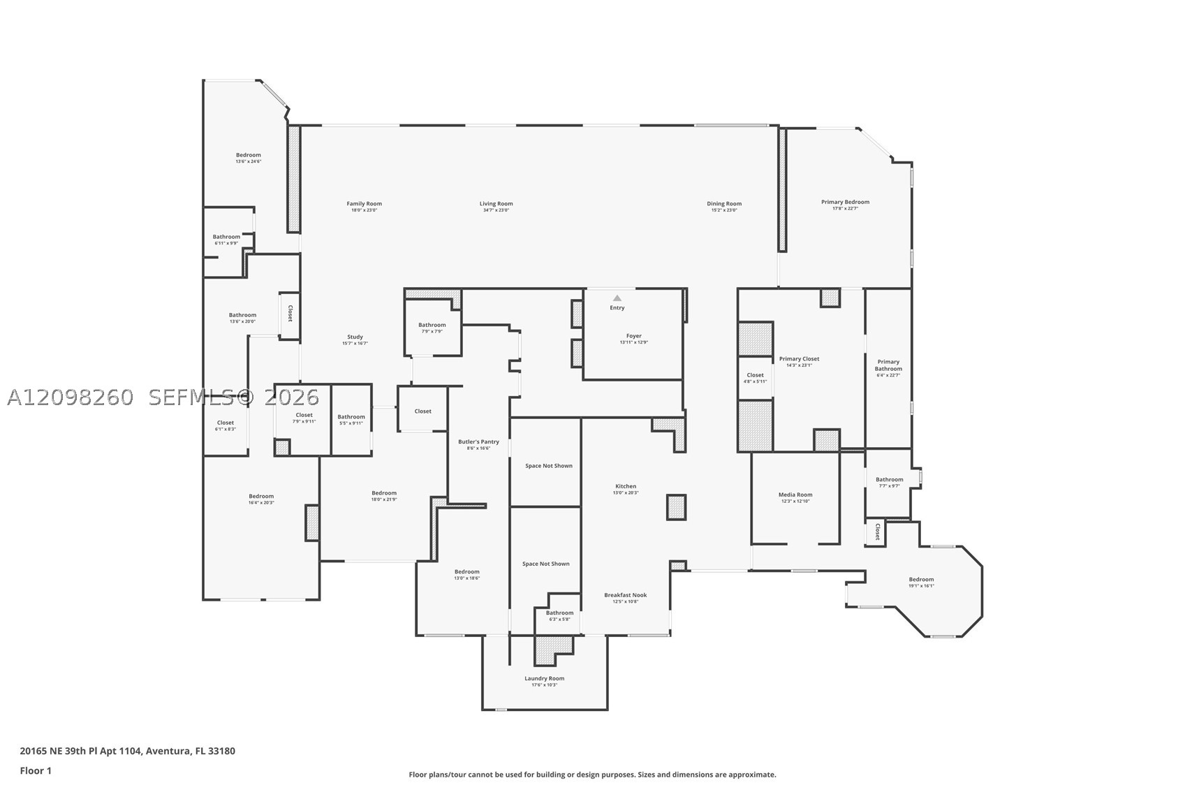 20165 NE 39th Pl #1103/1104, Aventura FL 33180