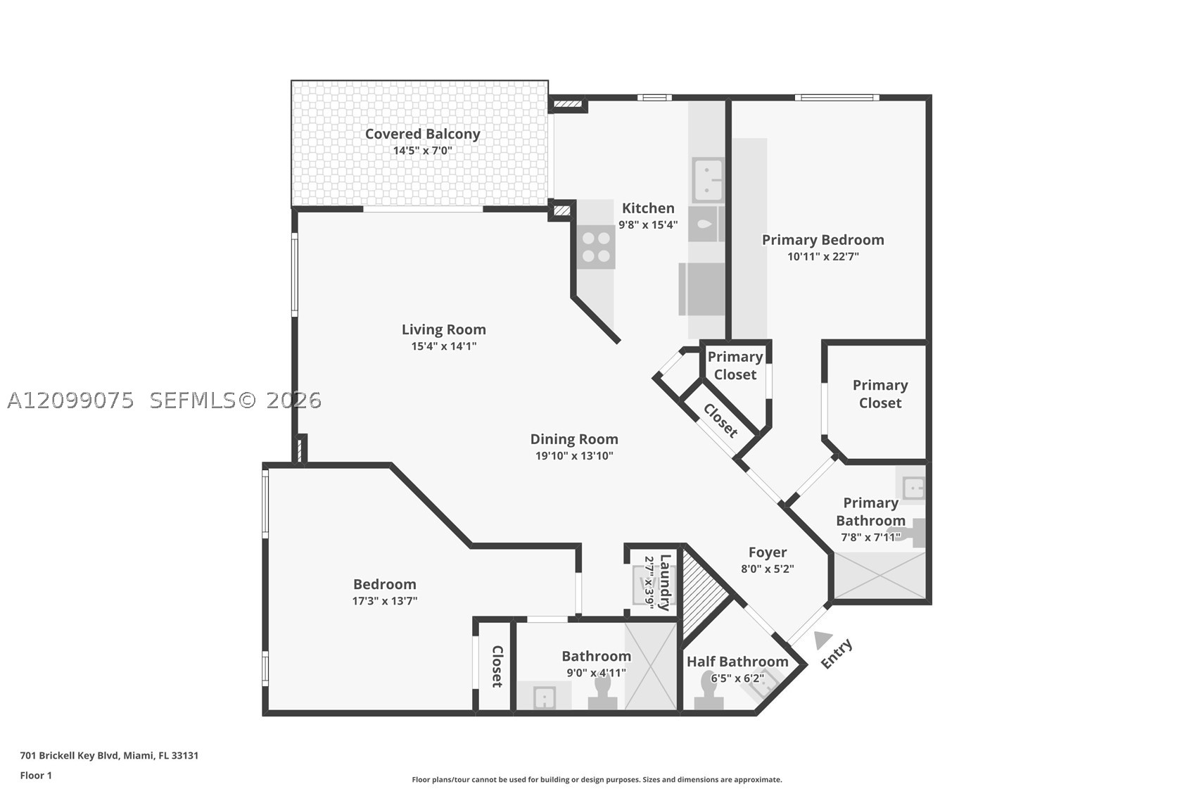 701 Brickell Key Blvd #1004, Miami FL 33131