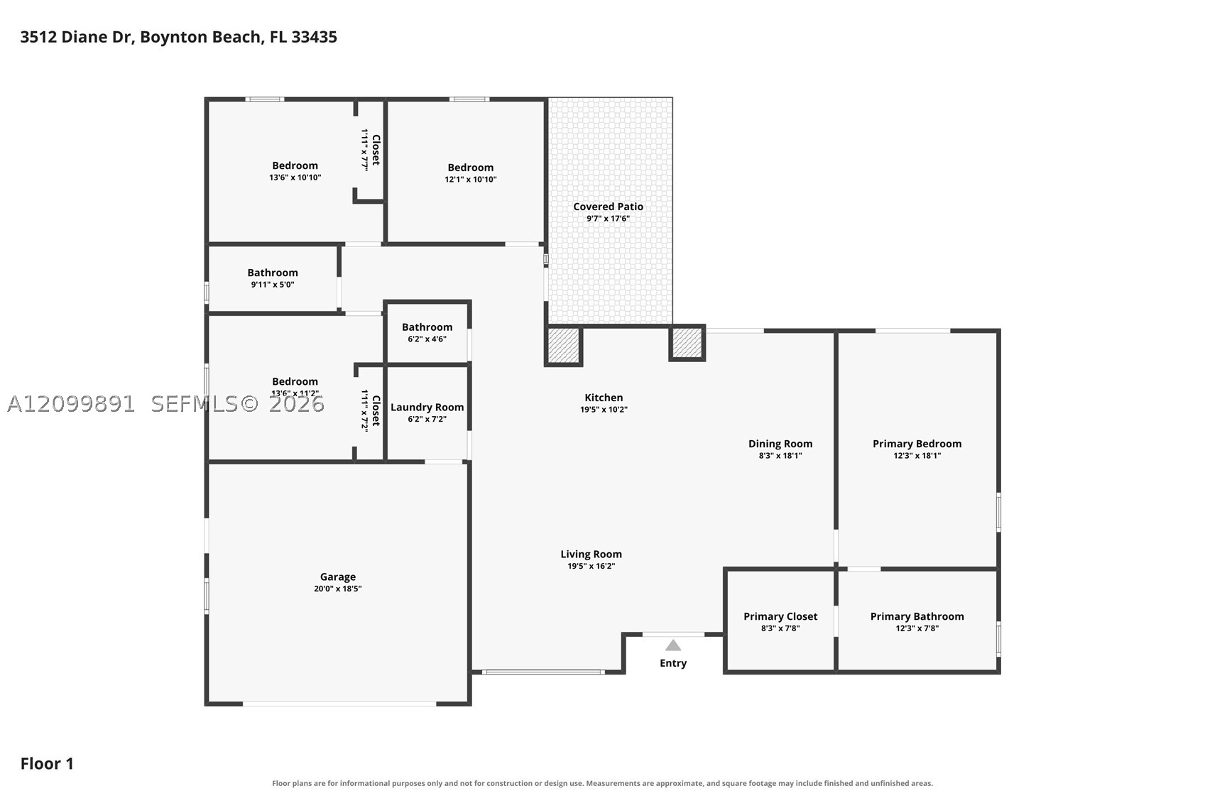 3512 Diane Dr, Boynton Beach FL 33435