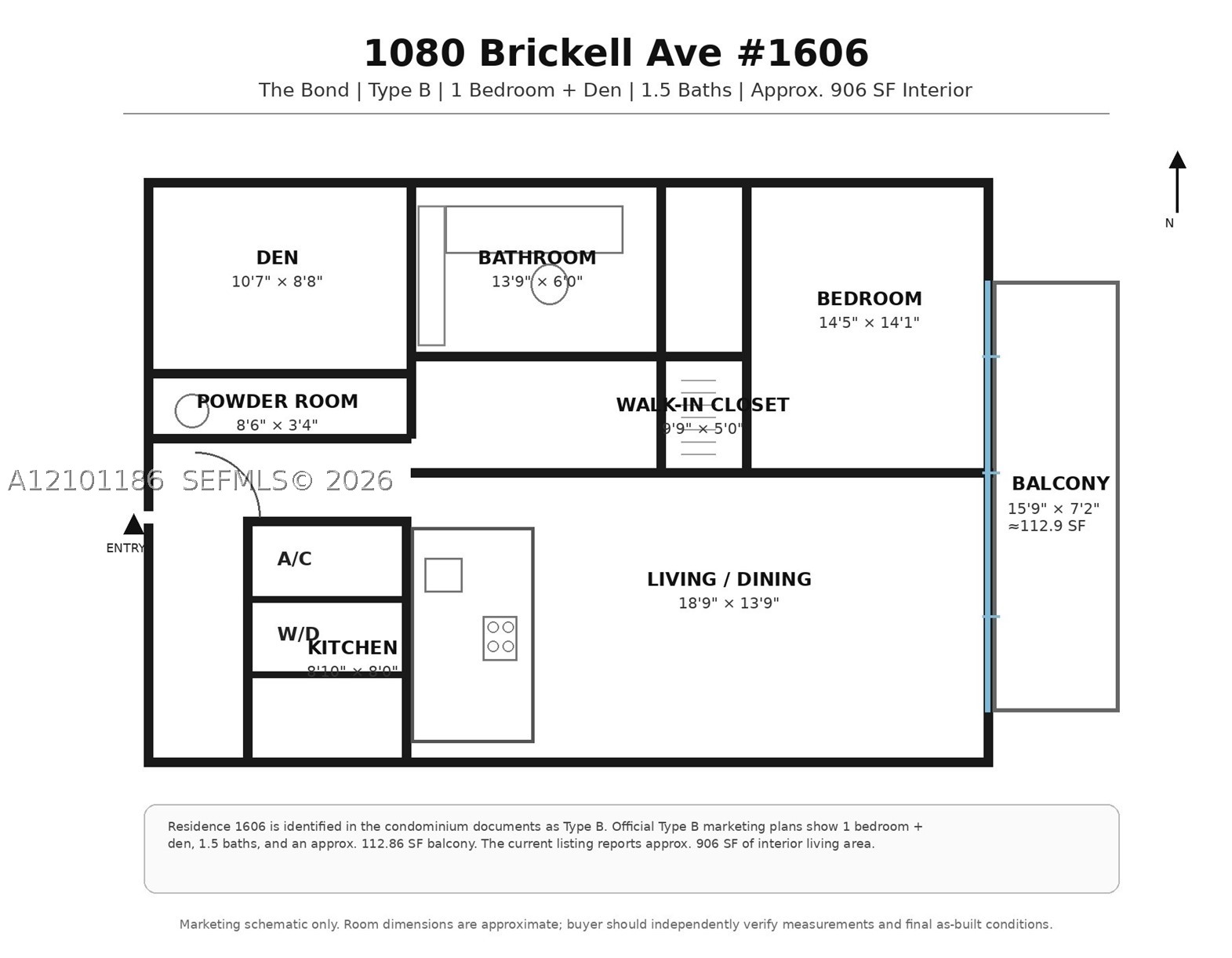 1080 Brickell Ave #1606, Miami FL 33131