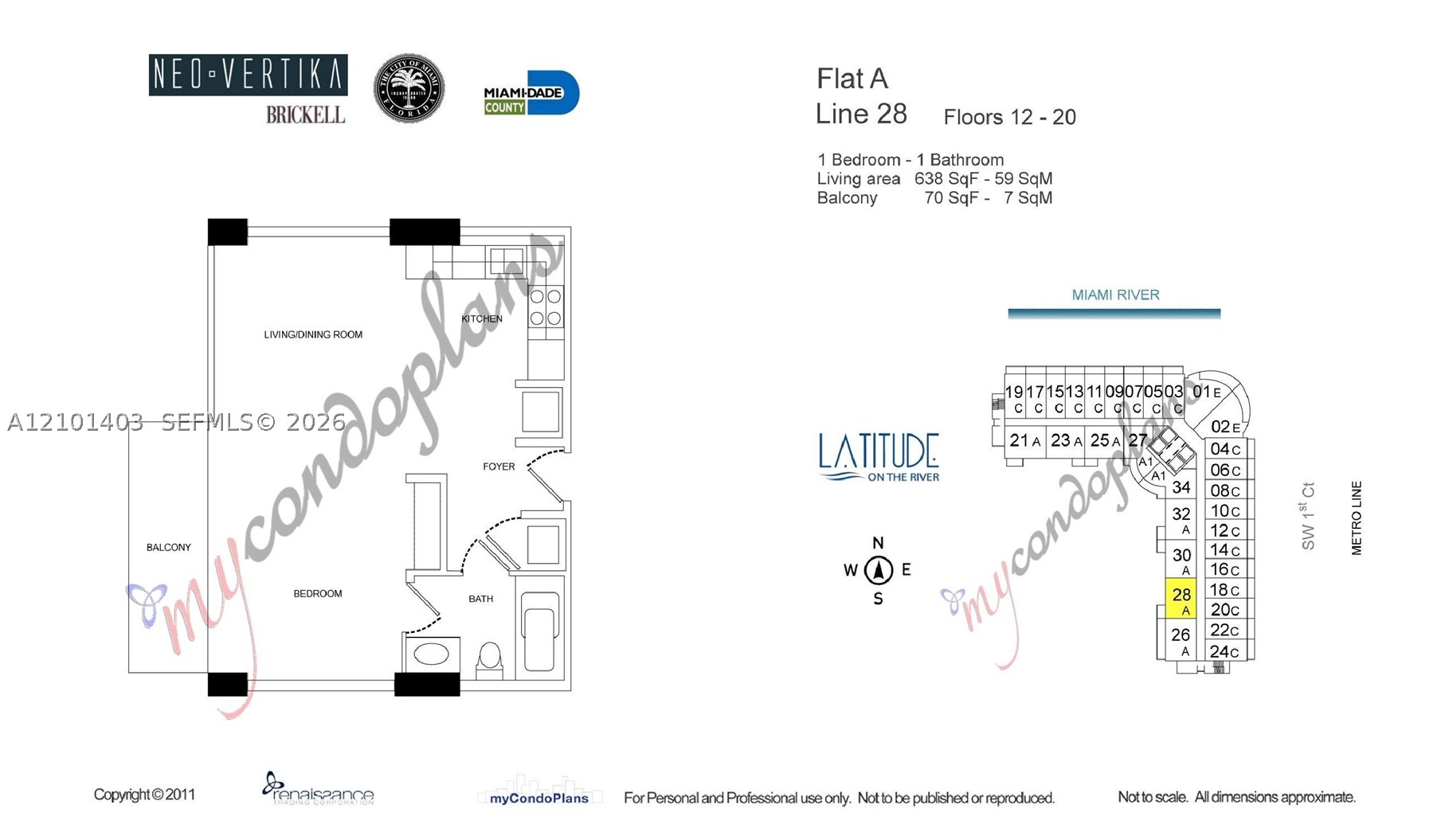 690 SW 1st Ct #1828, Miami FL 33130