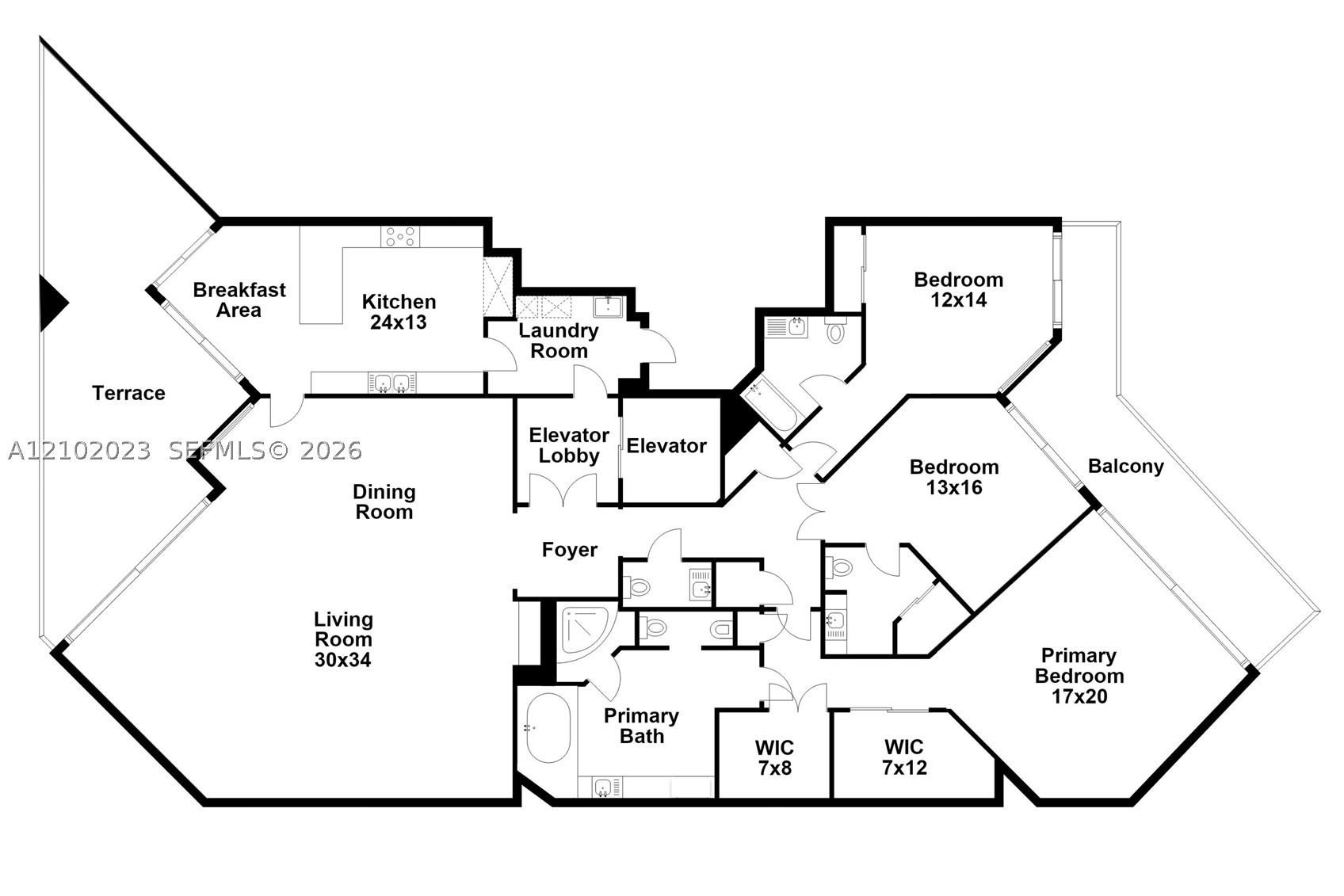 60 Edgewater Dr #14E, Coral Gables FL 33133