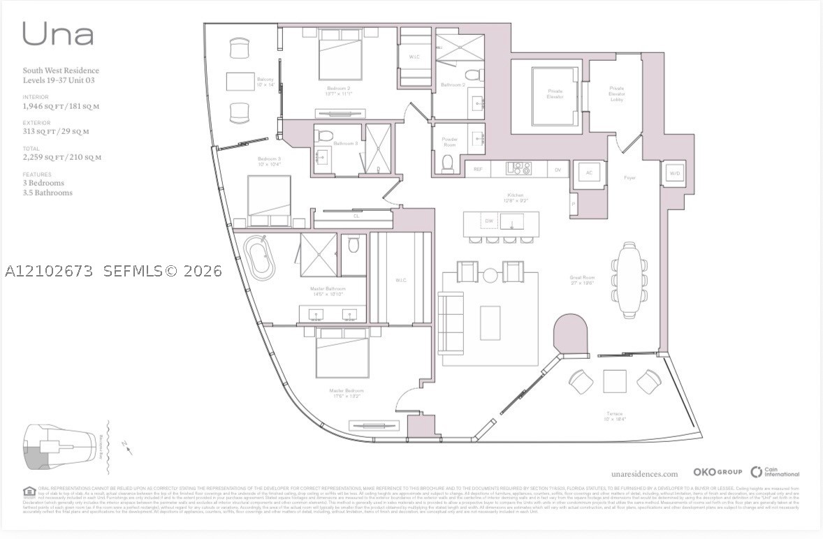 175 SE 25 Road #2003, Miami FL 33129