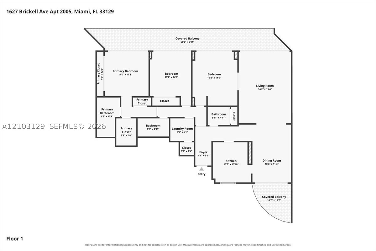 1627 Brickell Ave #2005, Miami FL 33129