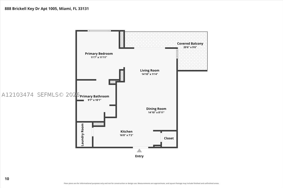 888 Brickell Key Dr #1005, Miami FL 33131