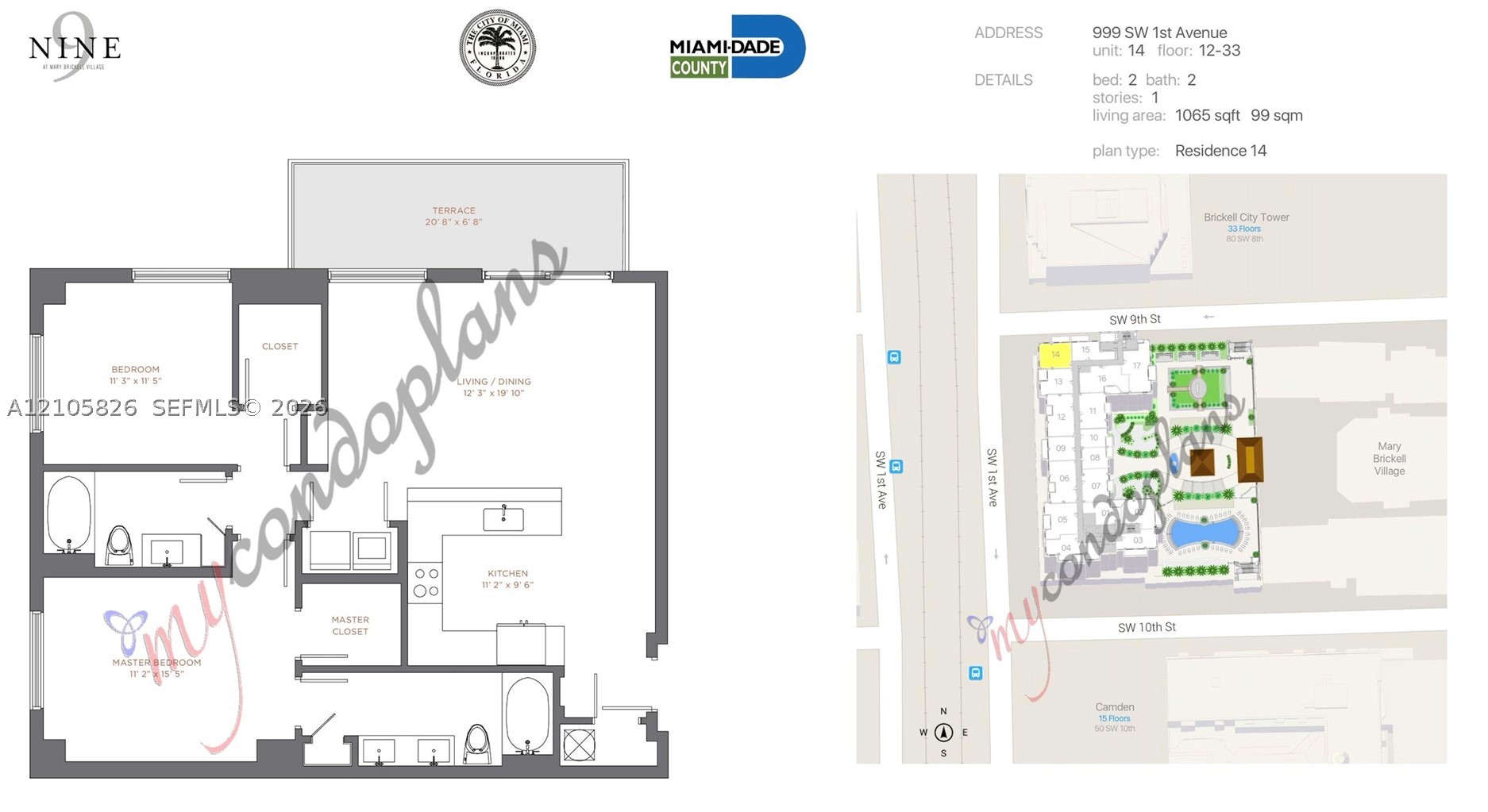 999 SW 1st Ave #3114, Miami FL 33130