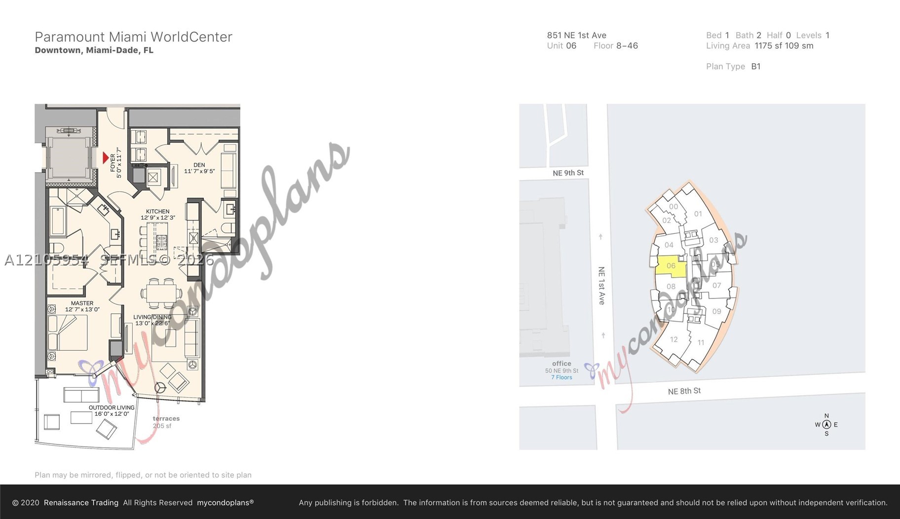 851 NE 1st Ave #2406, Miami FL 33132