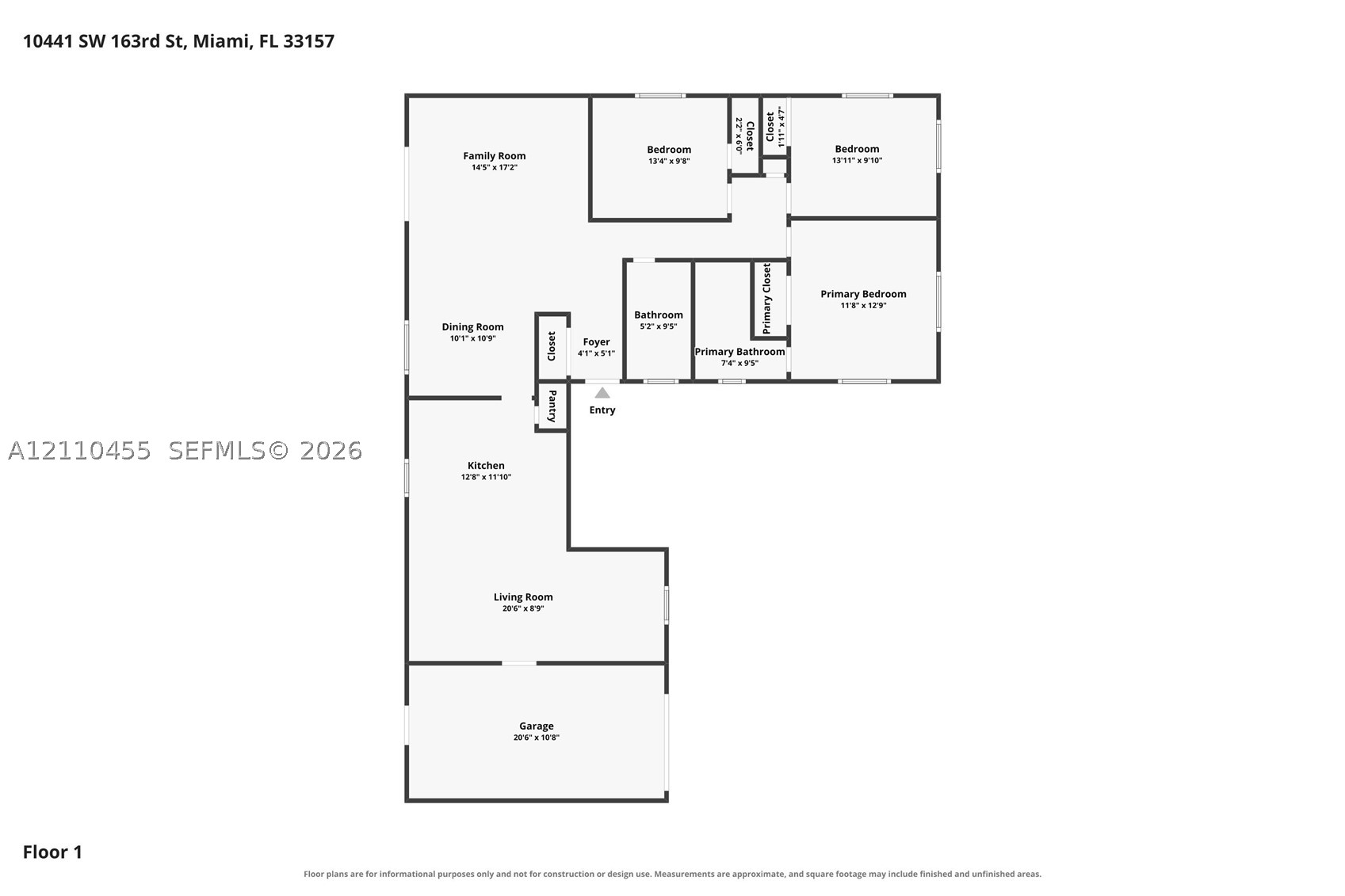 10441 SW 163rd St, Miami FL 33157