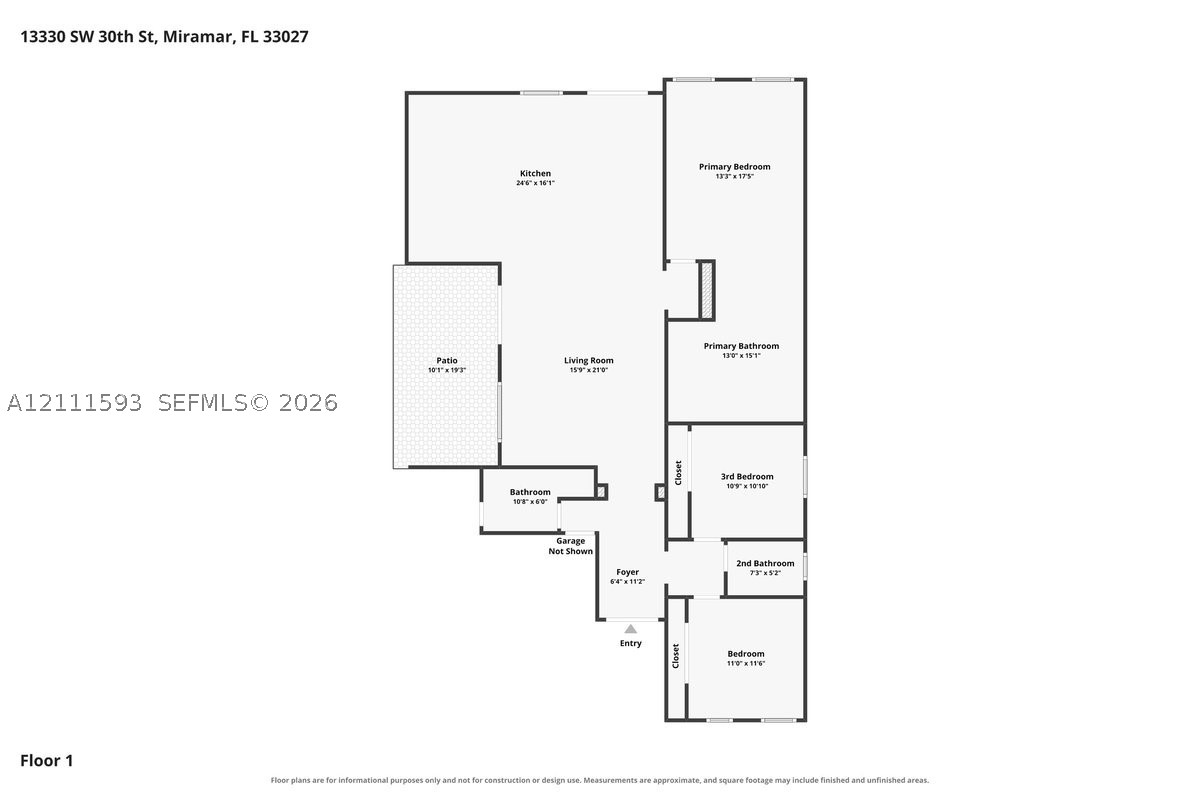 13330 SW 30th St #0, Miramar FL 33027
